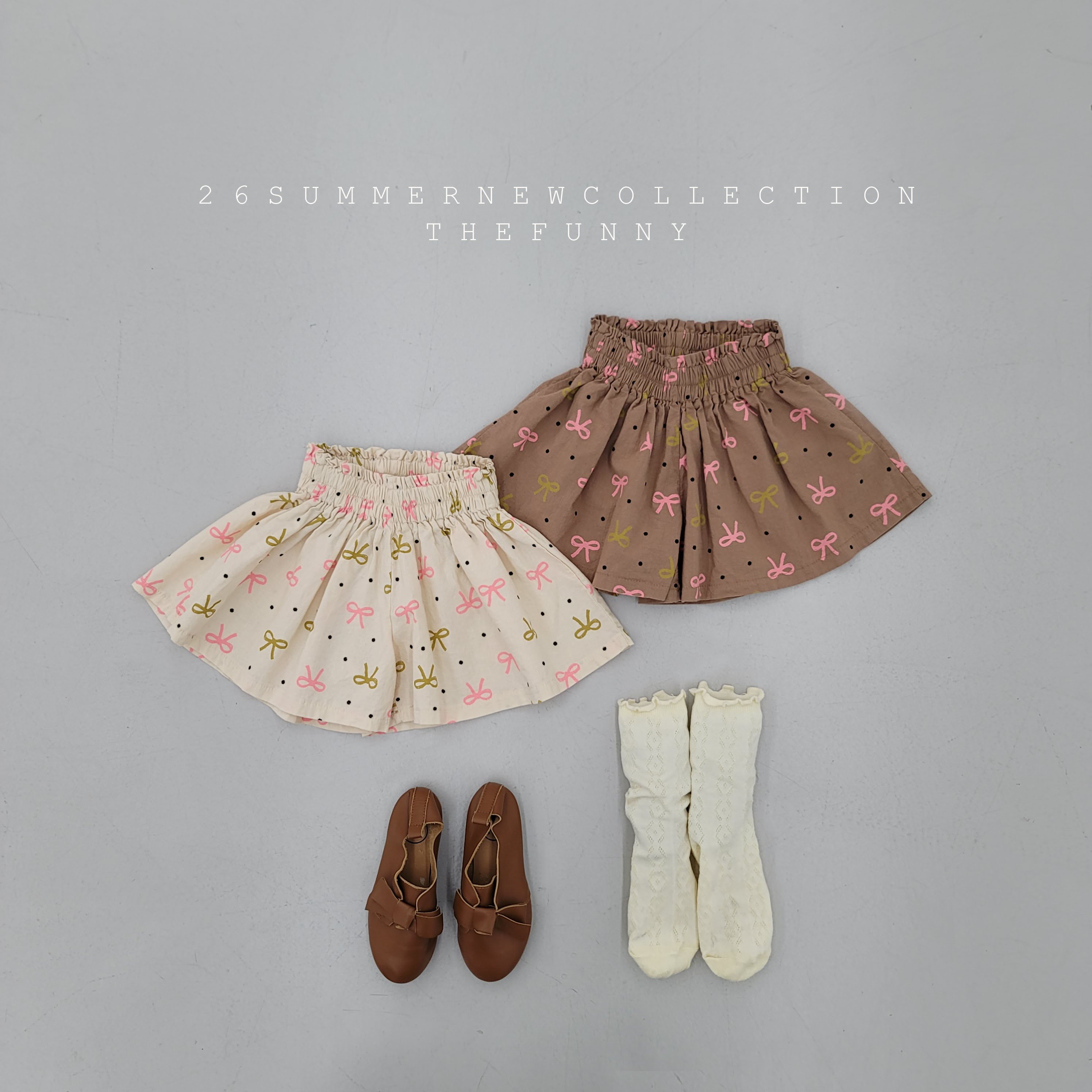 042435蝴蝶結褲裙(兩色)