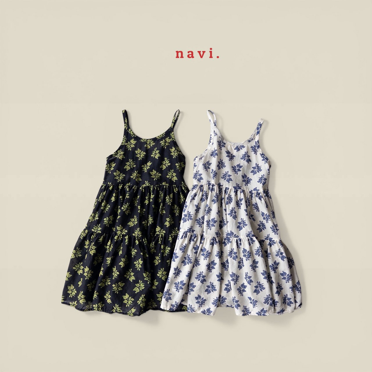 041524細肩花連身裙(兩色)