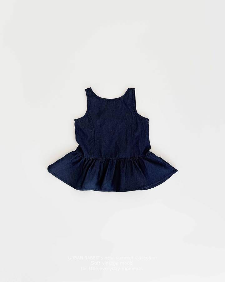 040513深藍牛仔背心裙