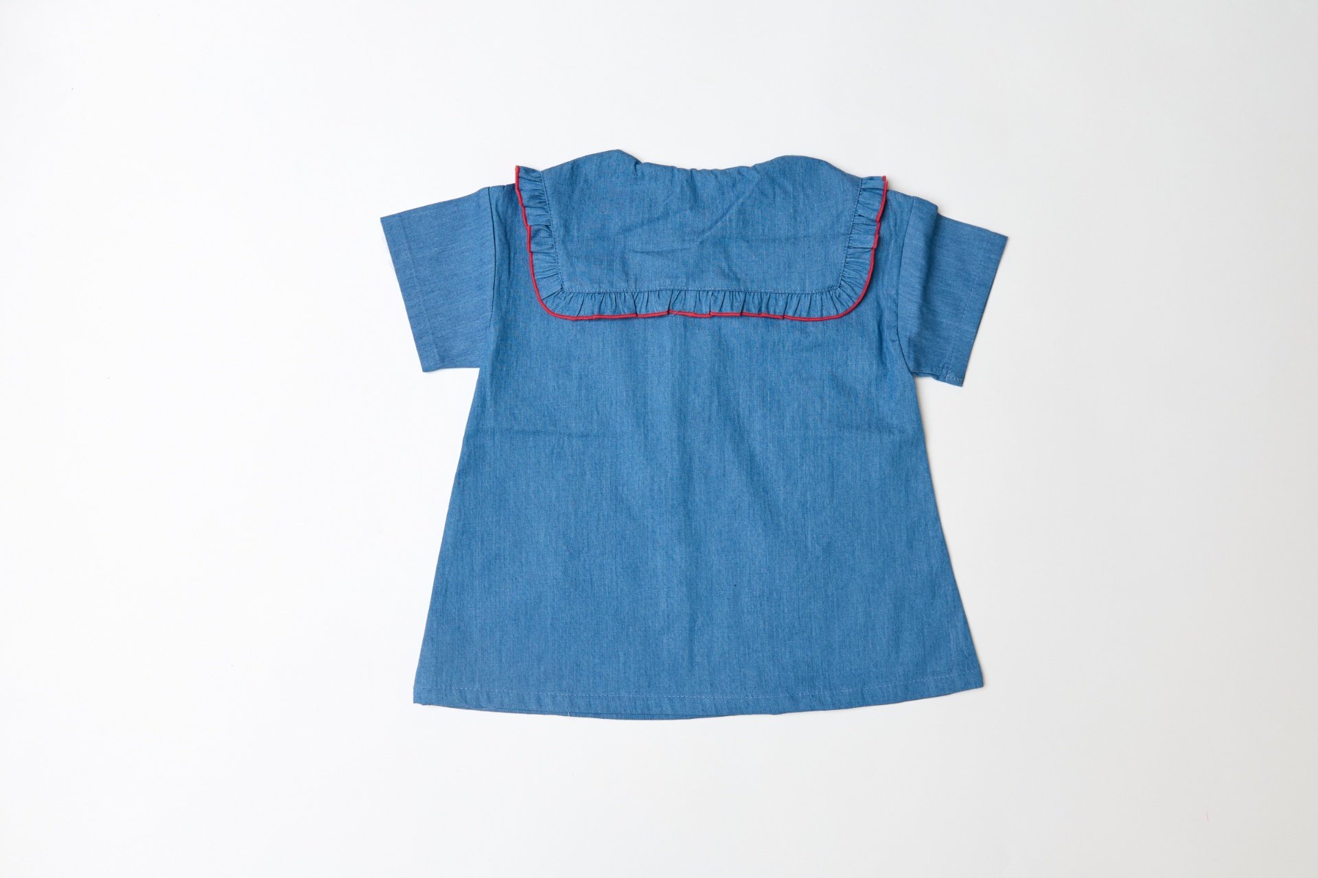 040832翻領牛仔連身裙