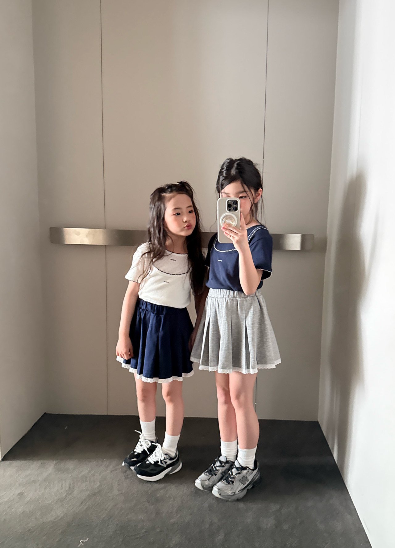 042107造型百褶裙(兩色)