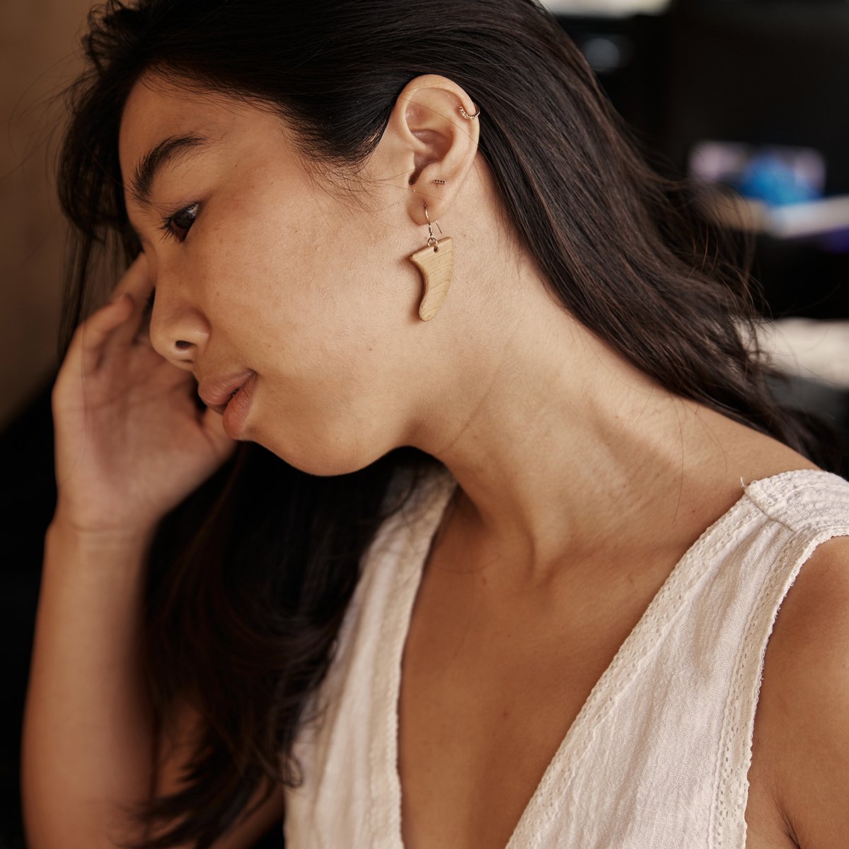 木作Fin耳環:浪人專屬