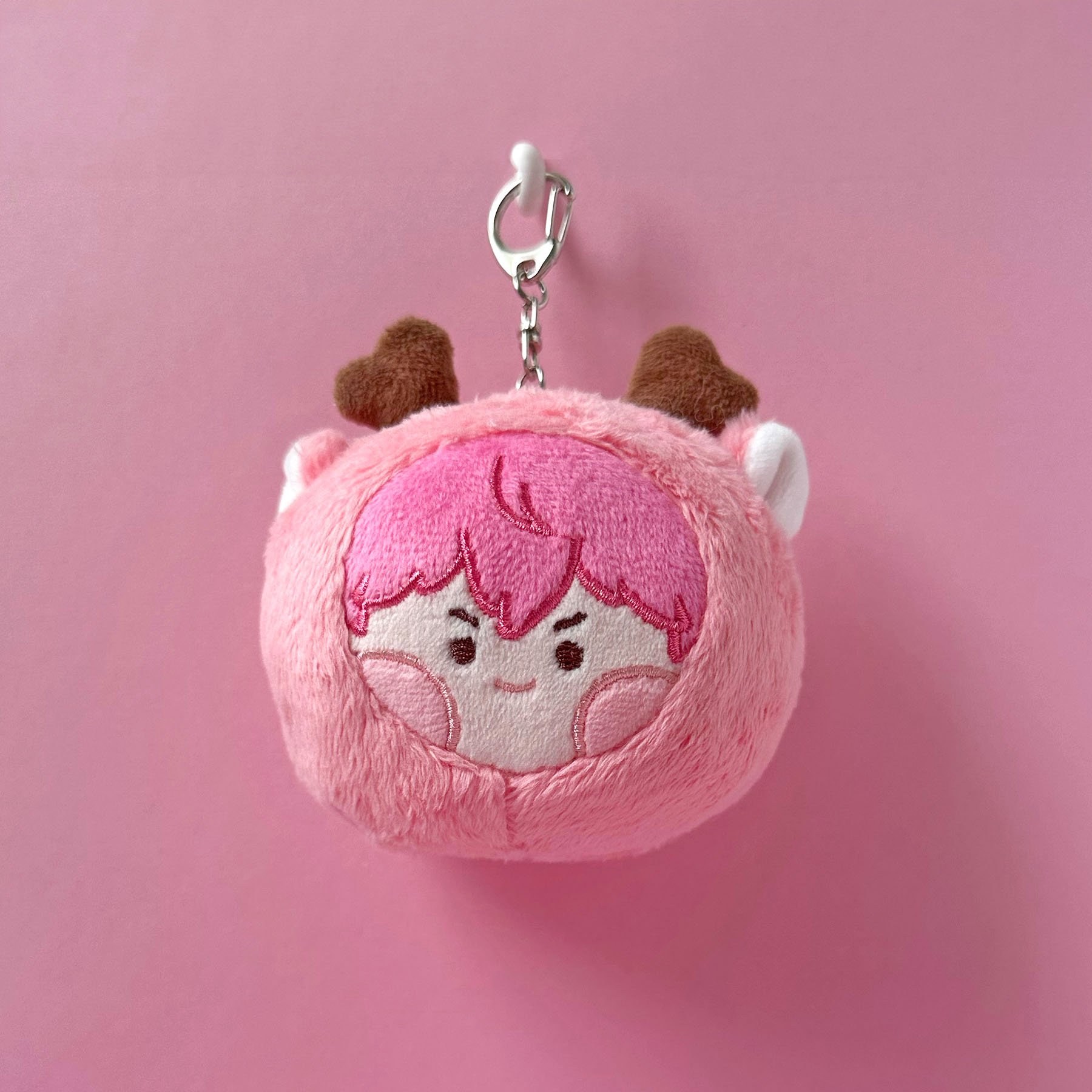 粉色雄鹿 糰子吊飾