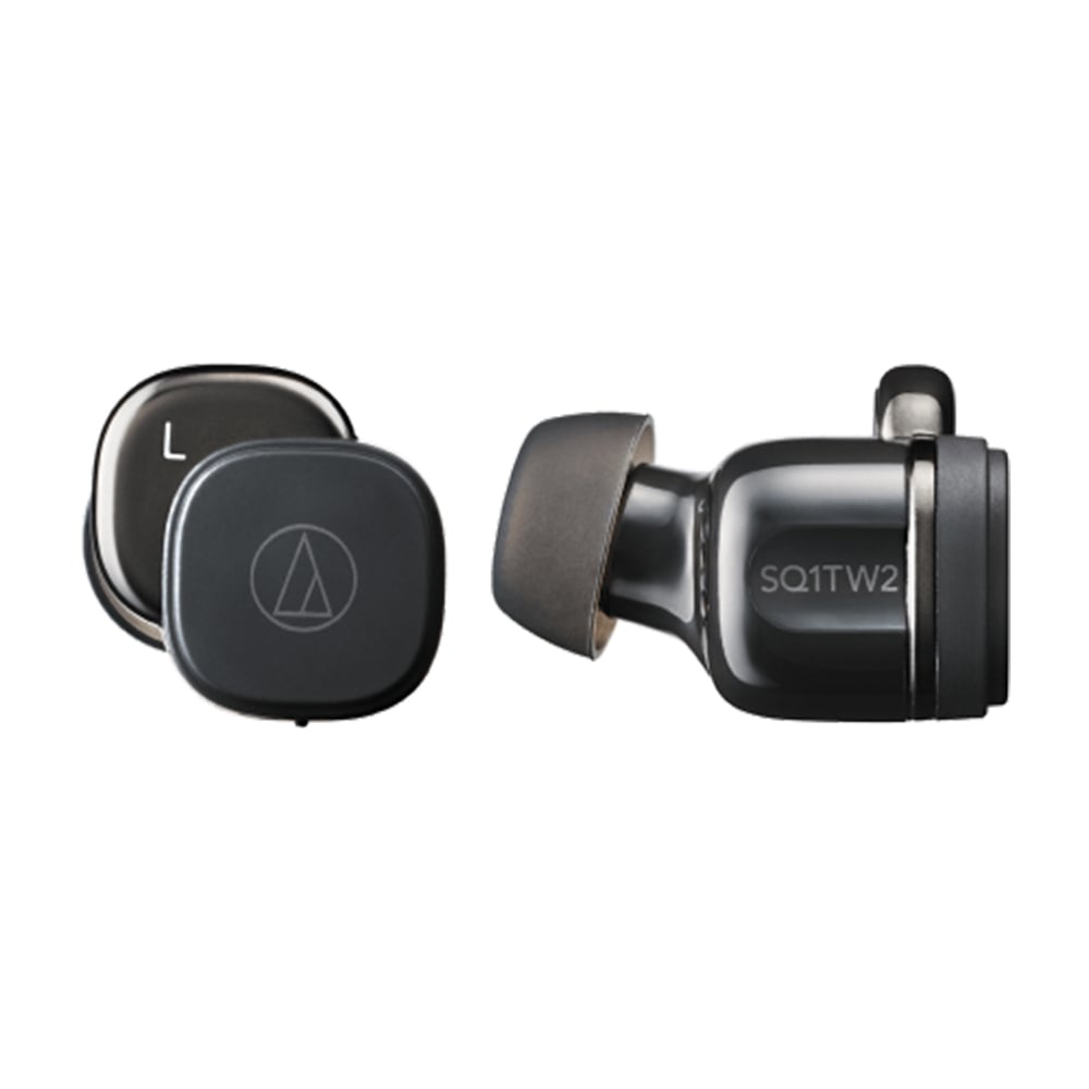 audio-technica 鐵三角｜ATH-SQ1TW2 真無線藍牙耳機-黑