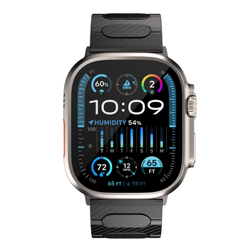 Just Mobile｜JM 1K 碳纖維磁扣式 Apple Watch 錶帶 WB42-100CF