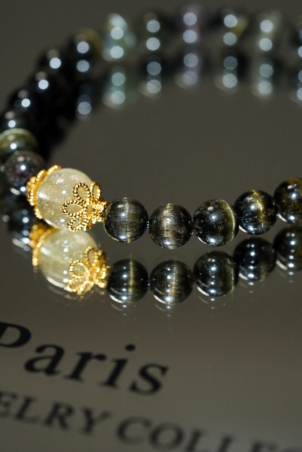 【日常守護】光之森｜綠碧璽 x 金髮晶手串｜溫柔的豐盛顯化