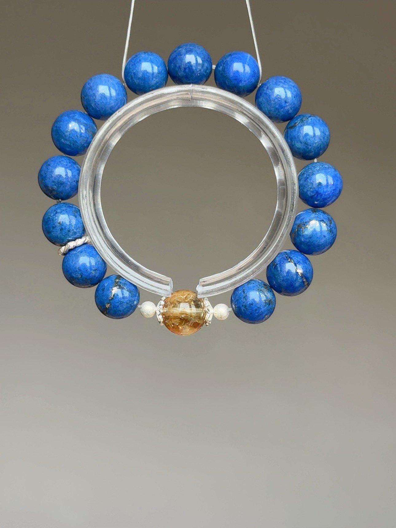 【星域覺醒．豐盛對焦】 Rosa.G 老礦青金石 x 彩虹黃塔晶設計手鍊