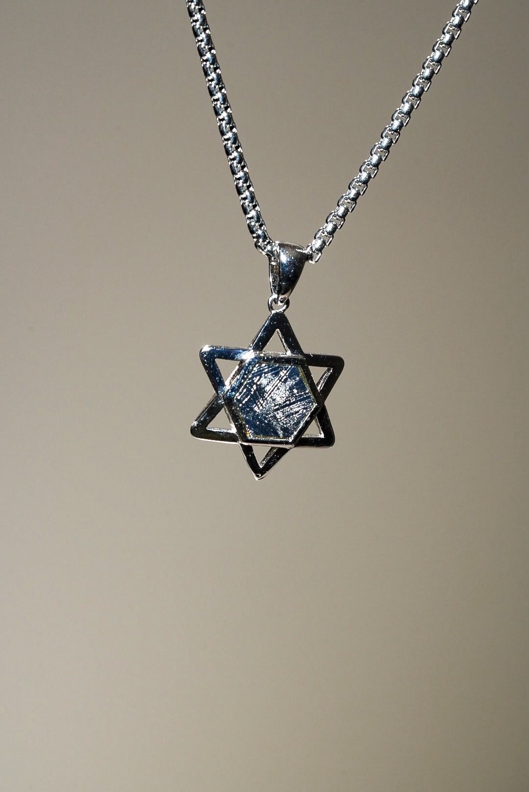 瑞典🇸🇪大衛之星（六芒星🔯）天鐵隕石項鍊💕