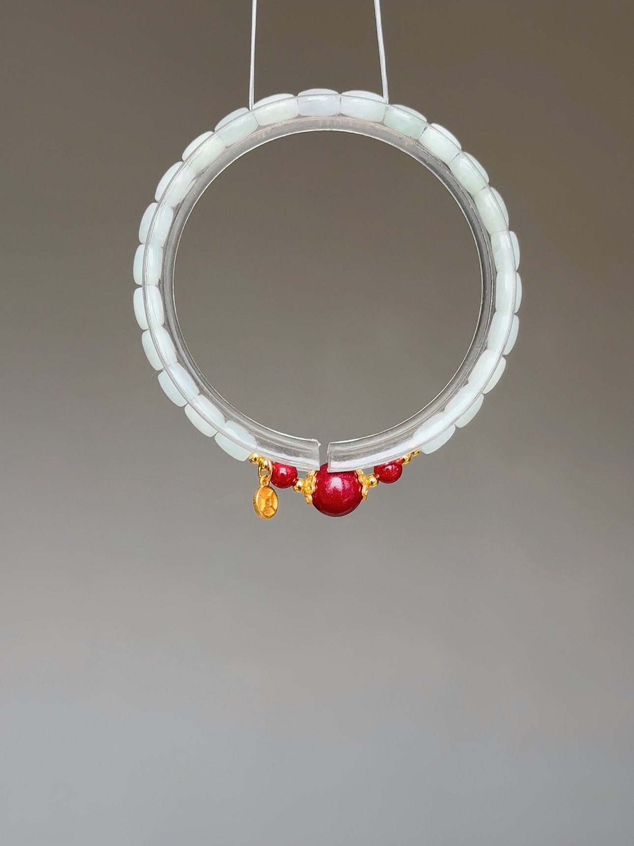 【溫柔鎧甲】翡翠米珠．紫金辟邪