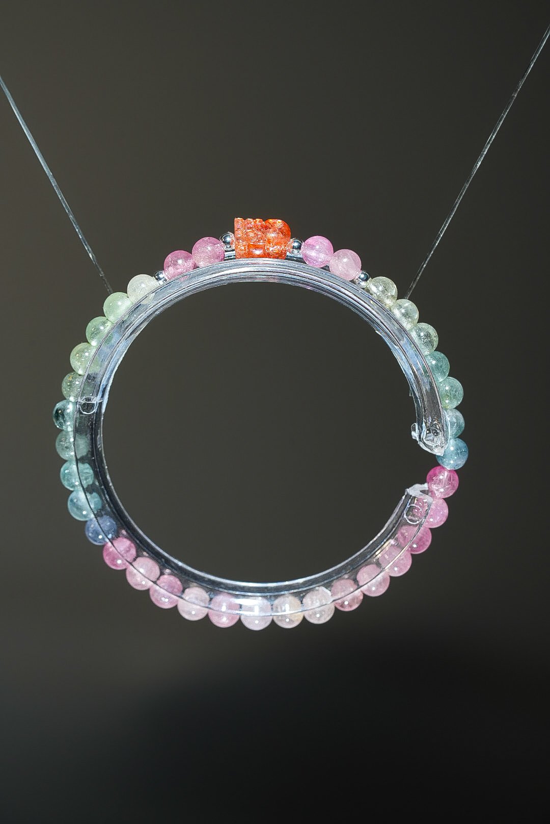 【全能耀富】 Rosa.G 熾耀彩韻｜金太陽神獸貔貅天然彩碧璽 手鍊