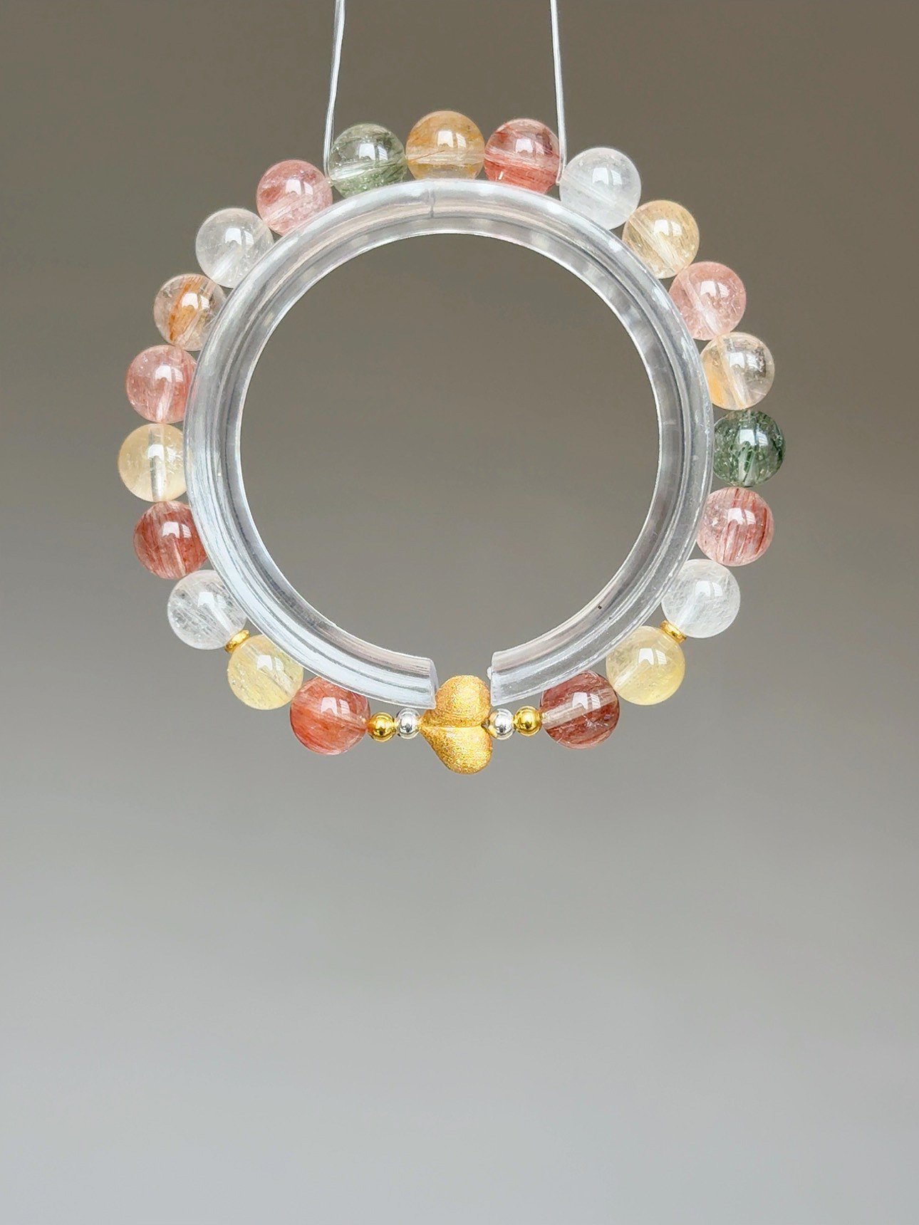 【以柔克剛・全能改運】Rosa.G天然彩兔毛水晶手鍊