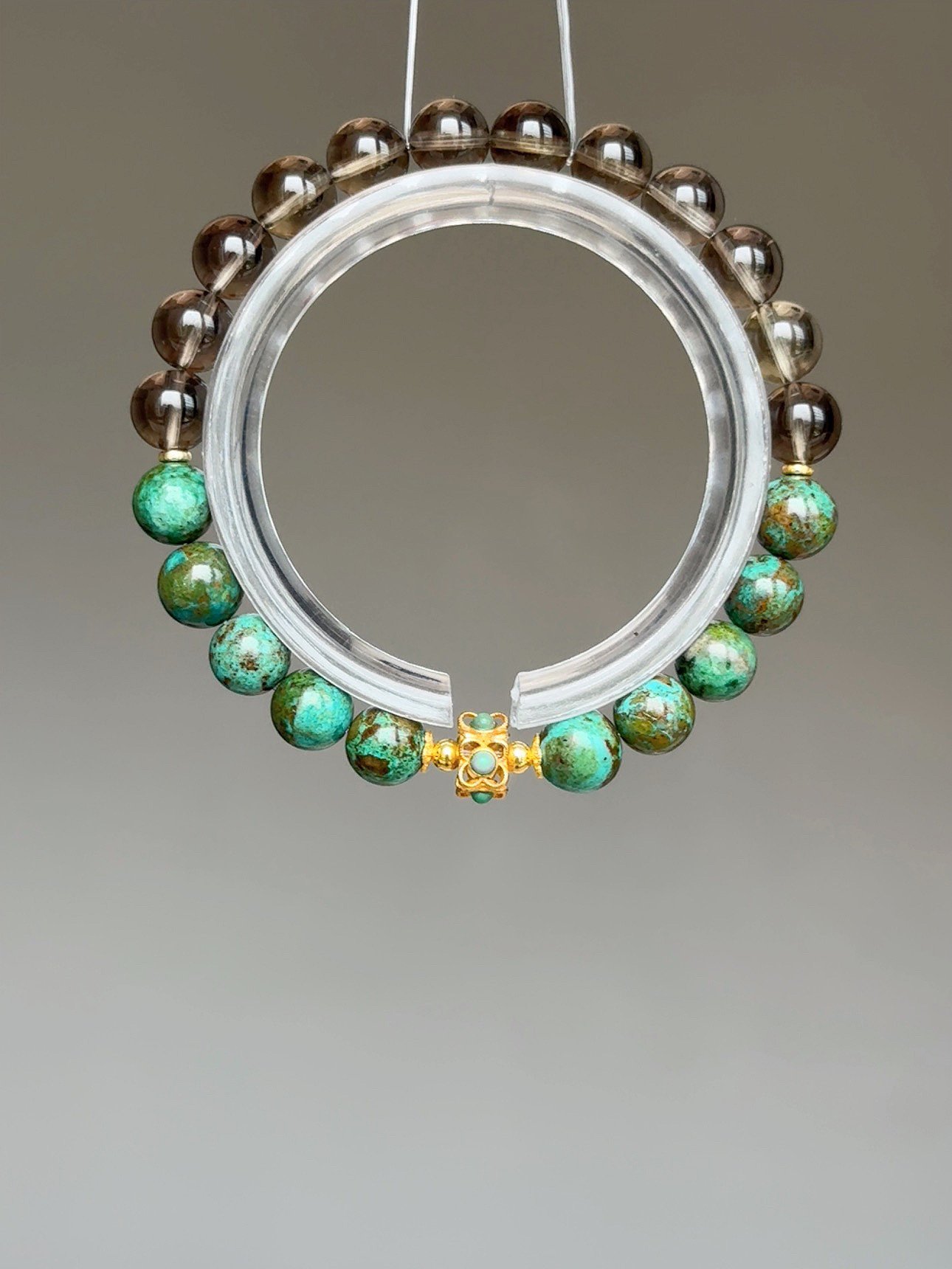 【絕地反擊・雷霆收割】Rosa.G 鳳骨雷霆｜鳳凰松 𝘹 淨體魔晶宙斯 𝘹 原礦綠松石 手鍊