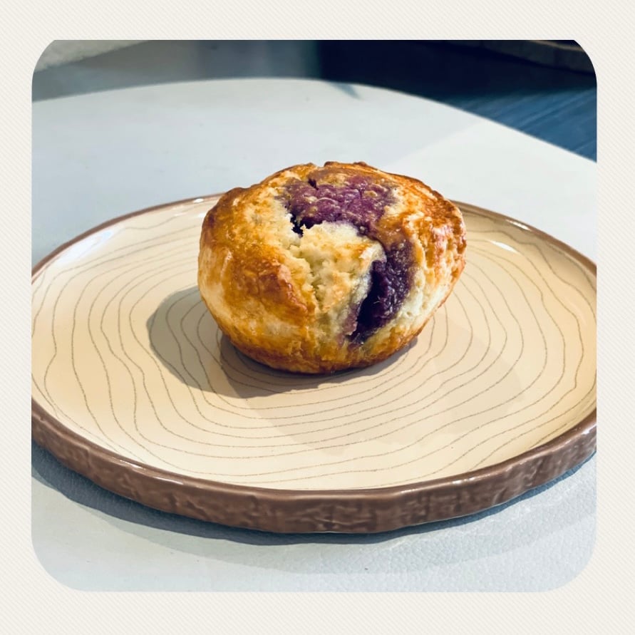 紫地瓜北海道乳酪-花司康