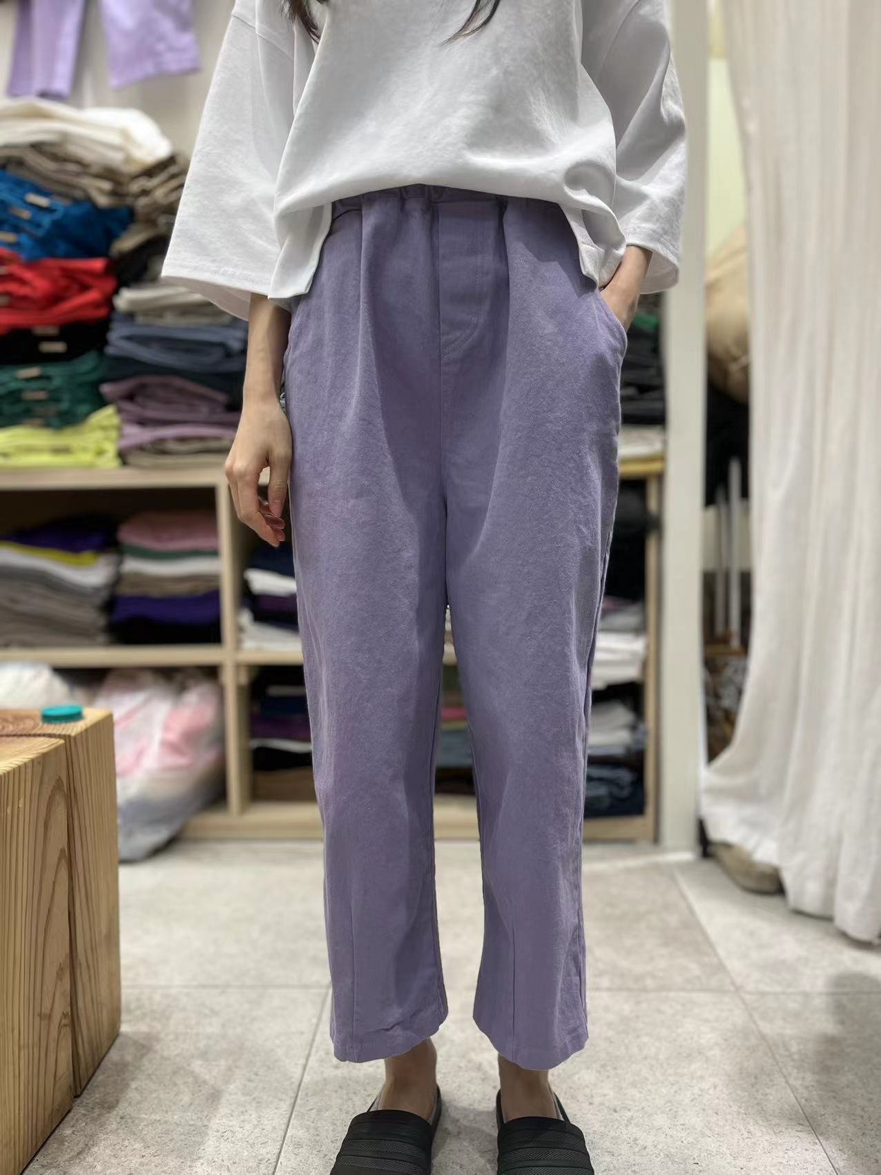 壓線直筒褲 o362