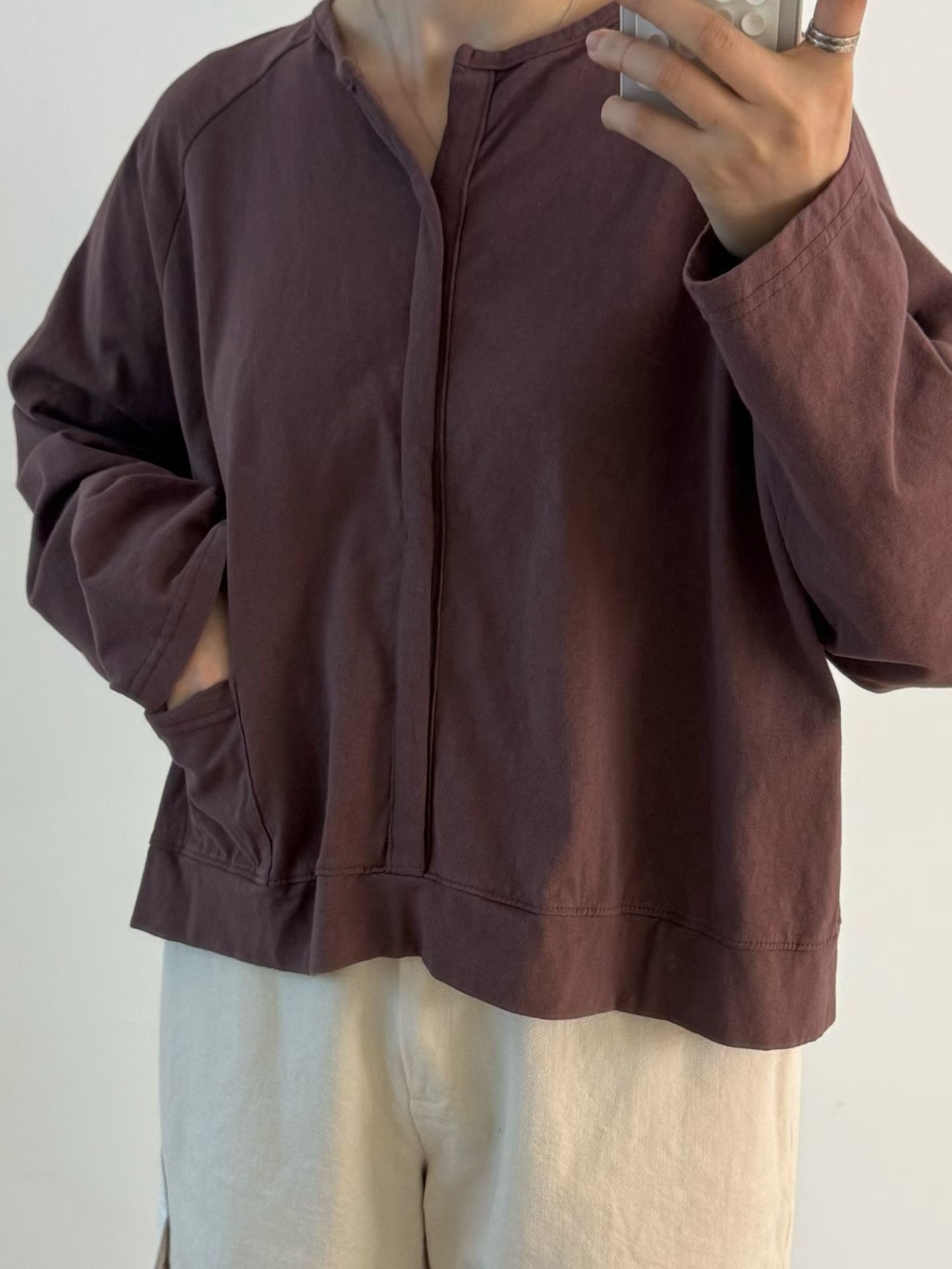 慵懶感口袋上衣 20604