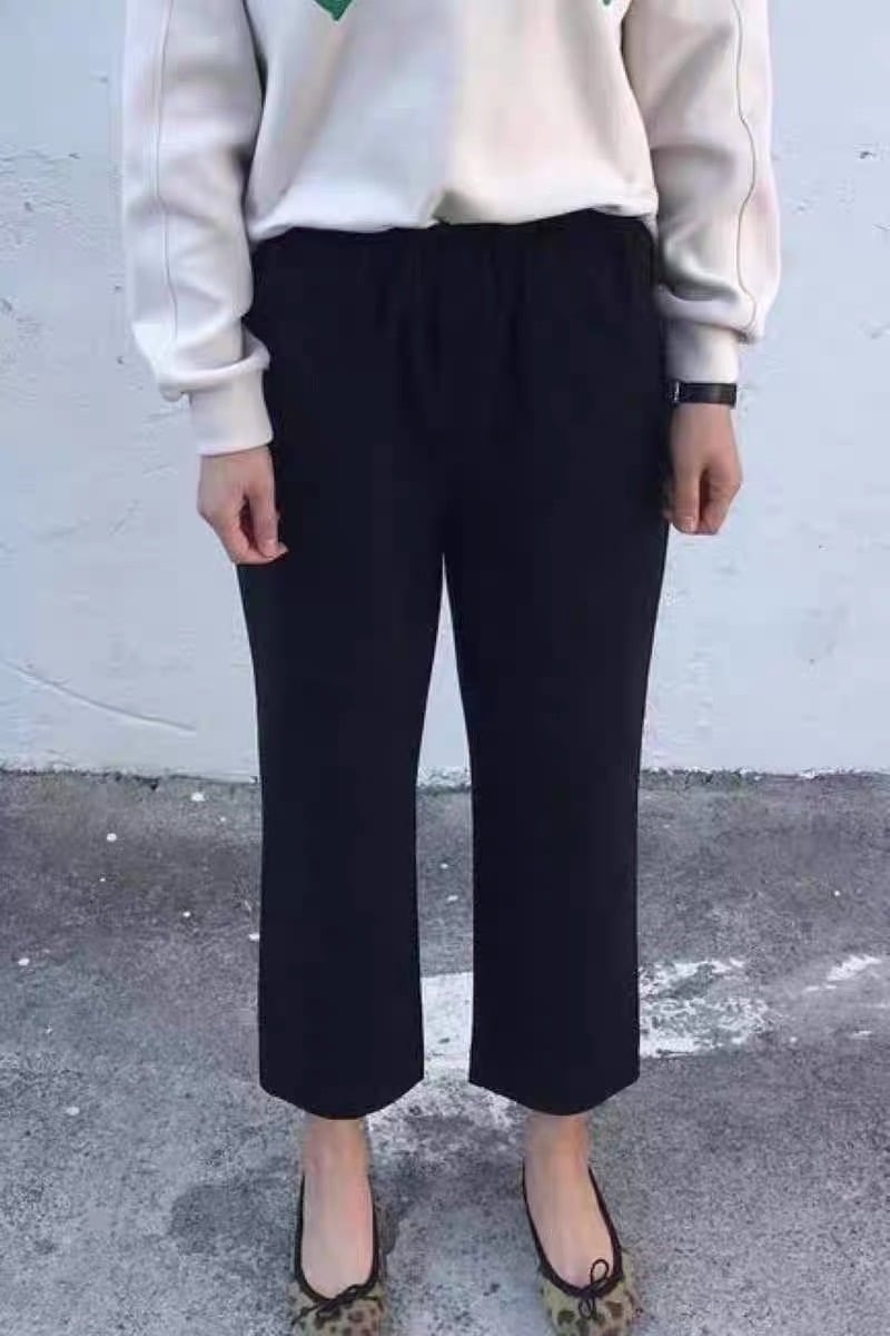 鬆緊棉質褲 B237