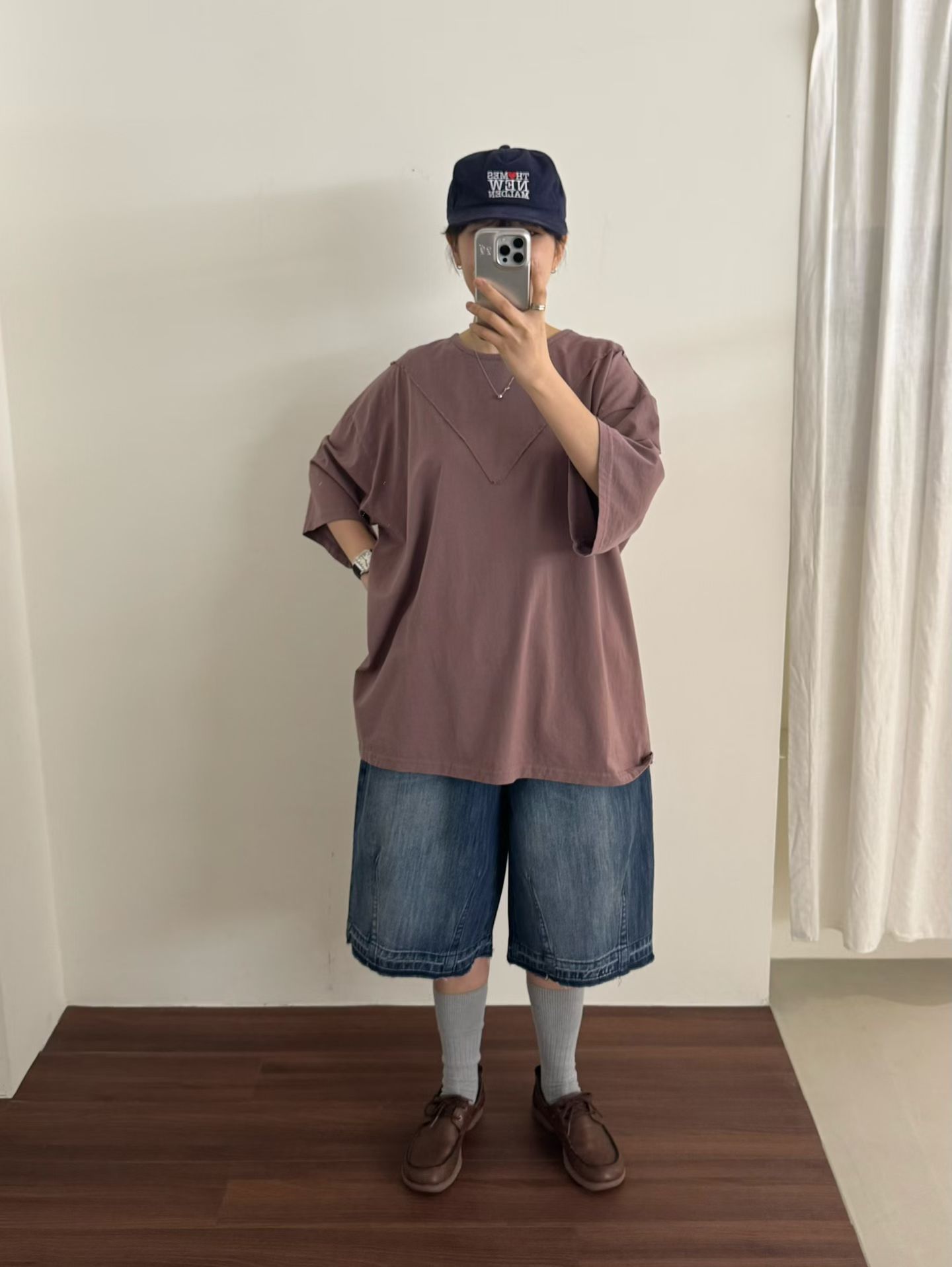 磨白毛邊丹寧褲 2631305