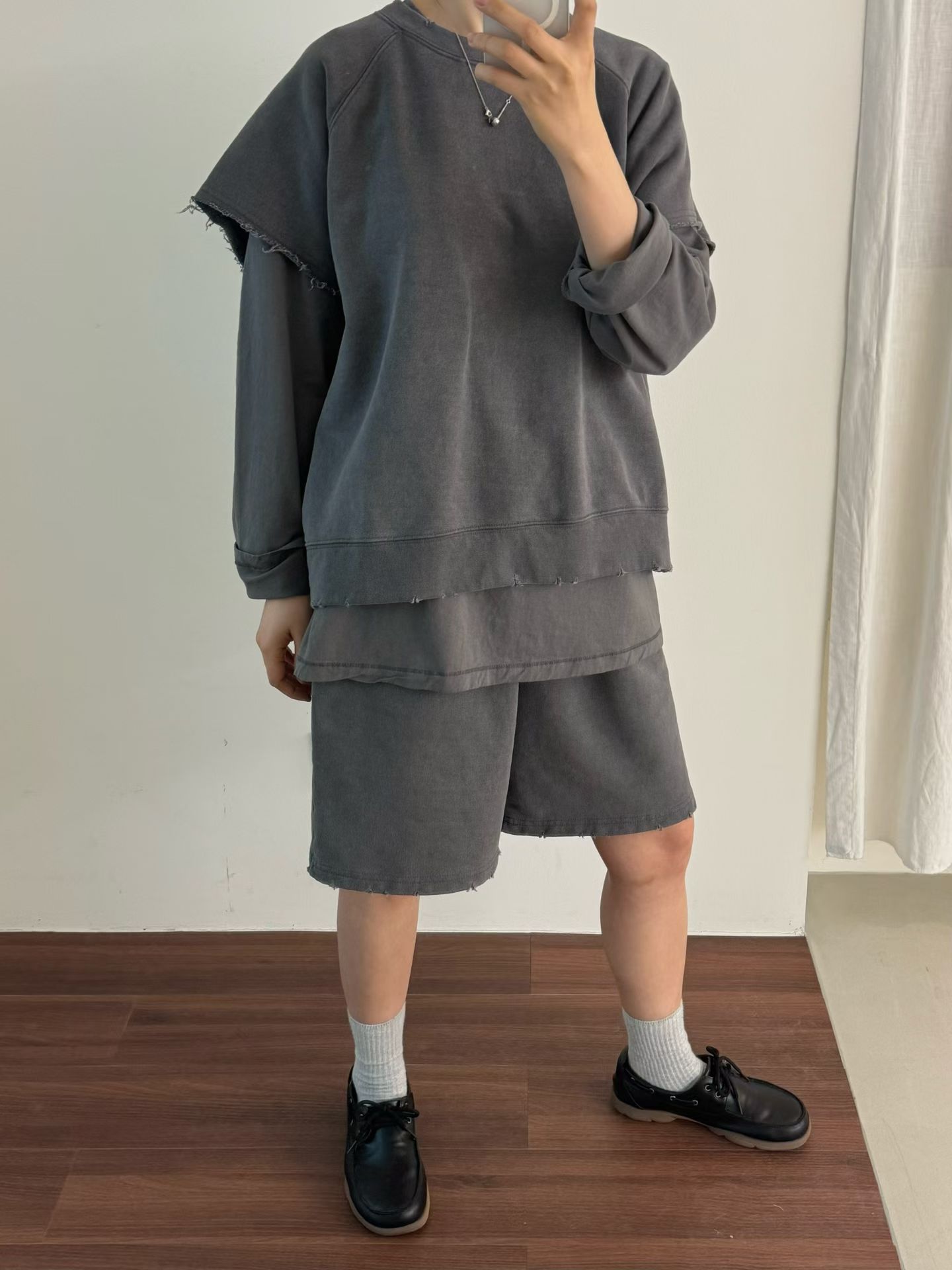 圈棉毛邊上衣 20609