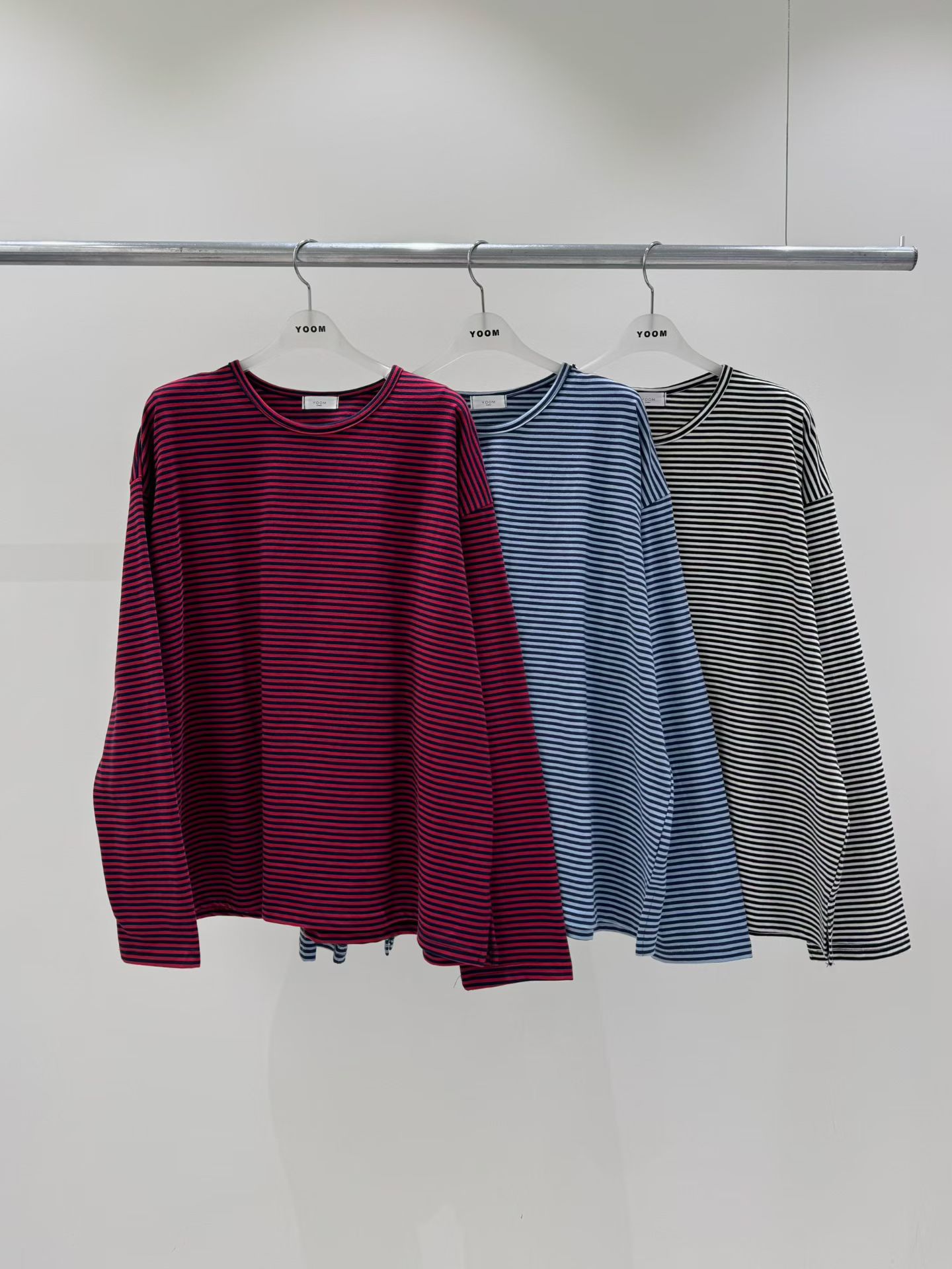 圓領條紋上衣 26012710