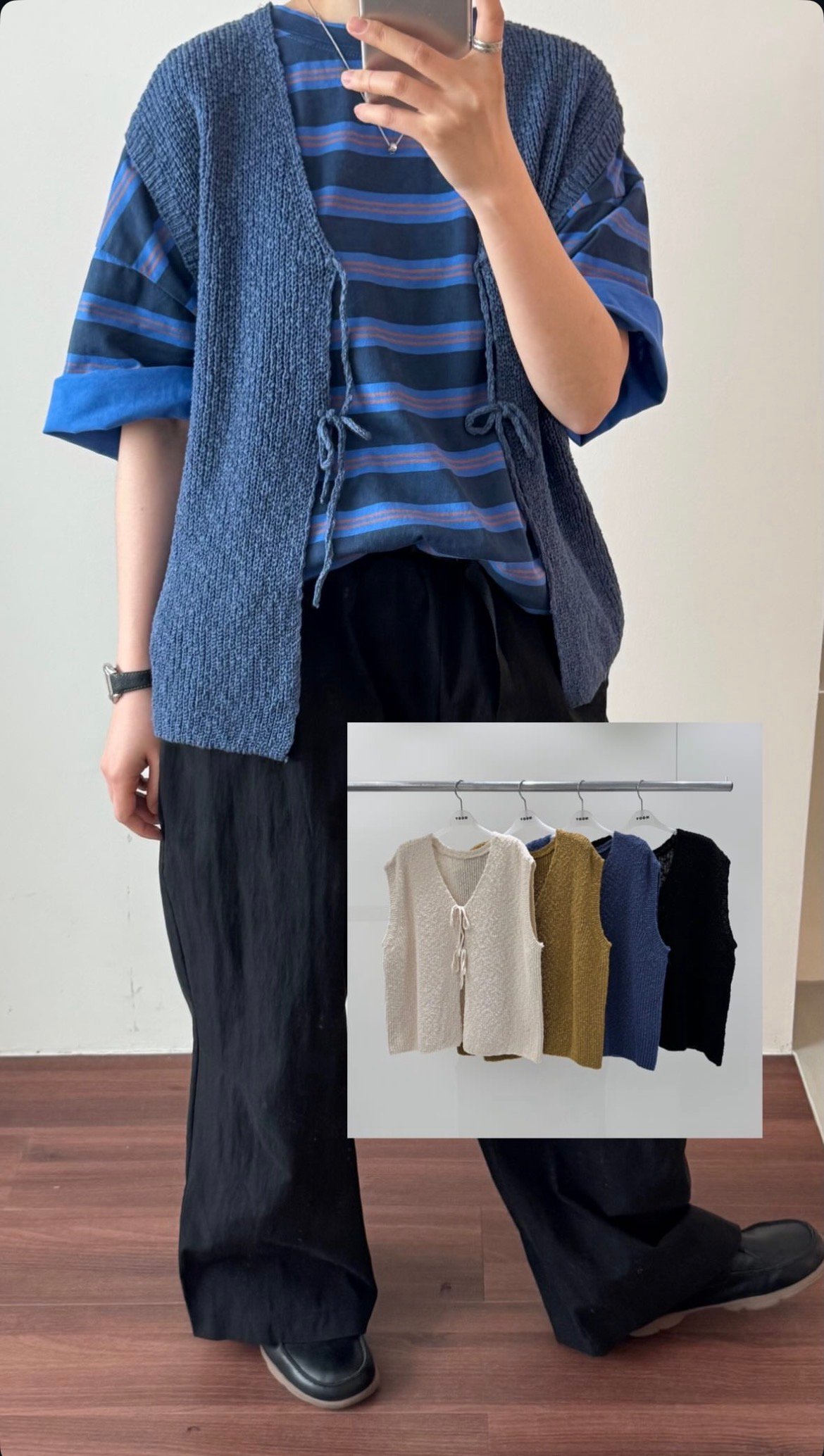 綁帶針織棉背心 2631301