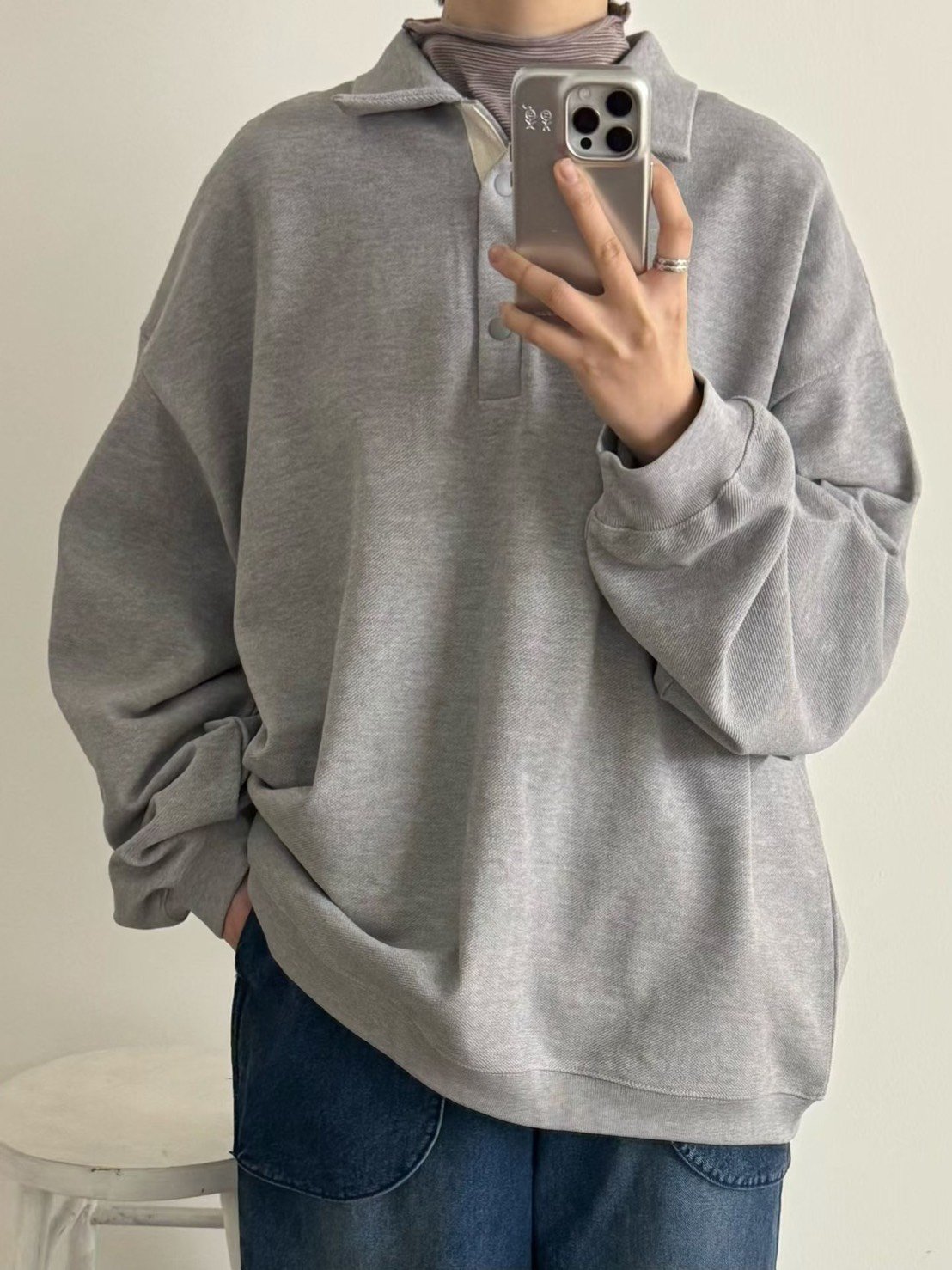 華夫格釦系上衣 26011515