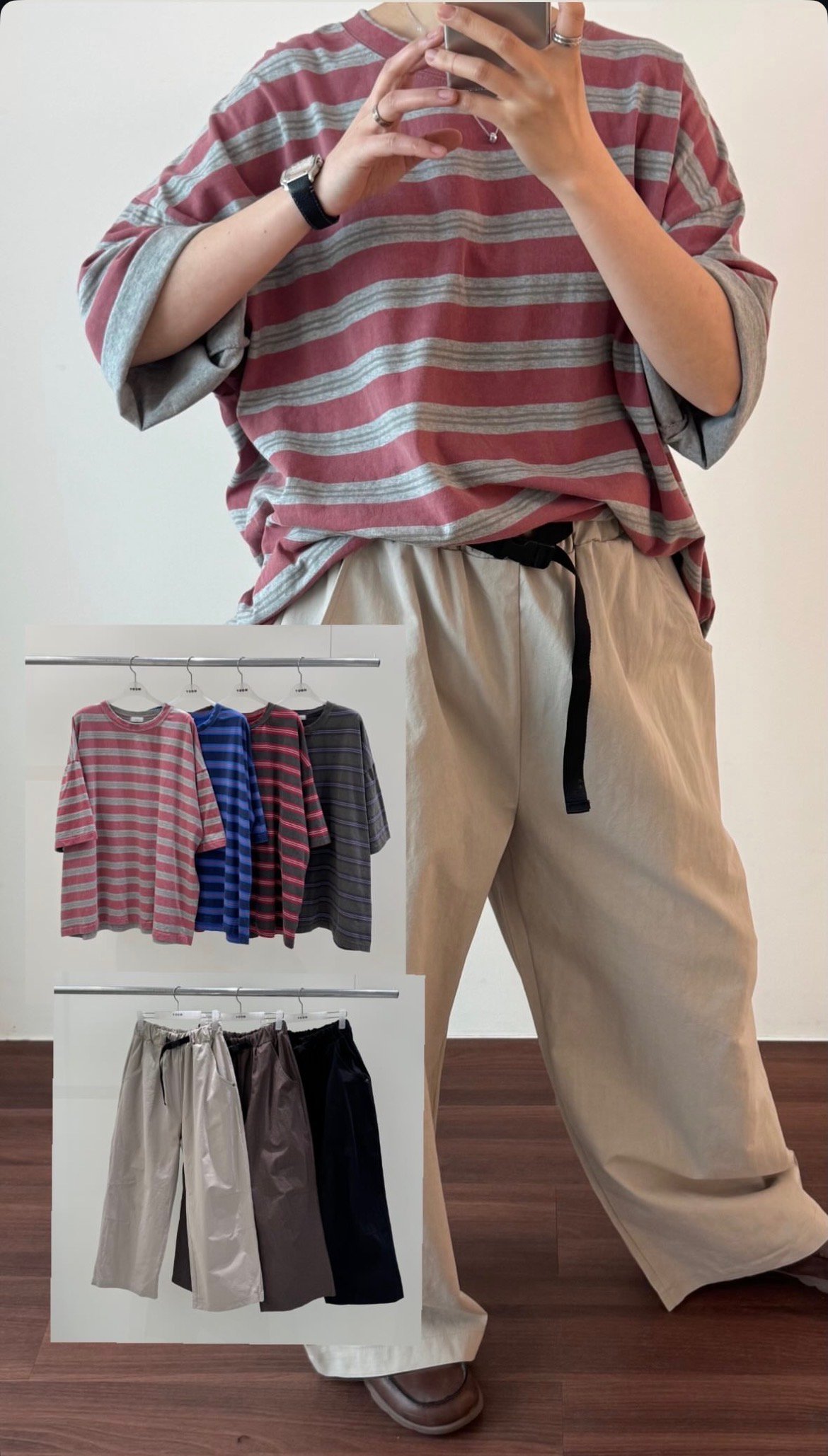 水洗復古條紋上衣 2631314