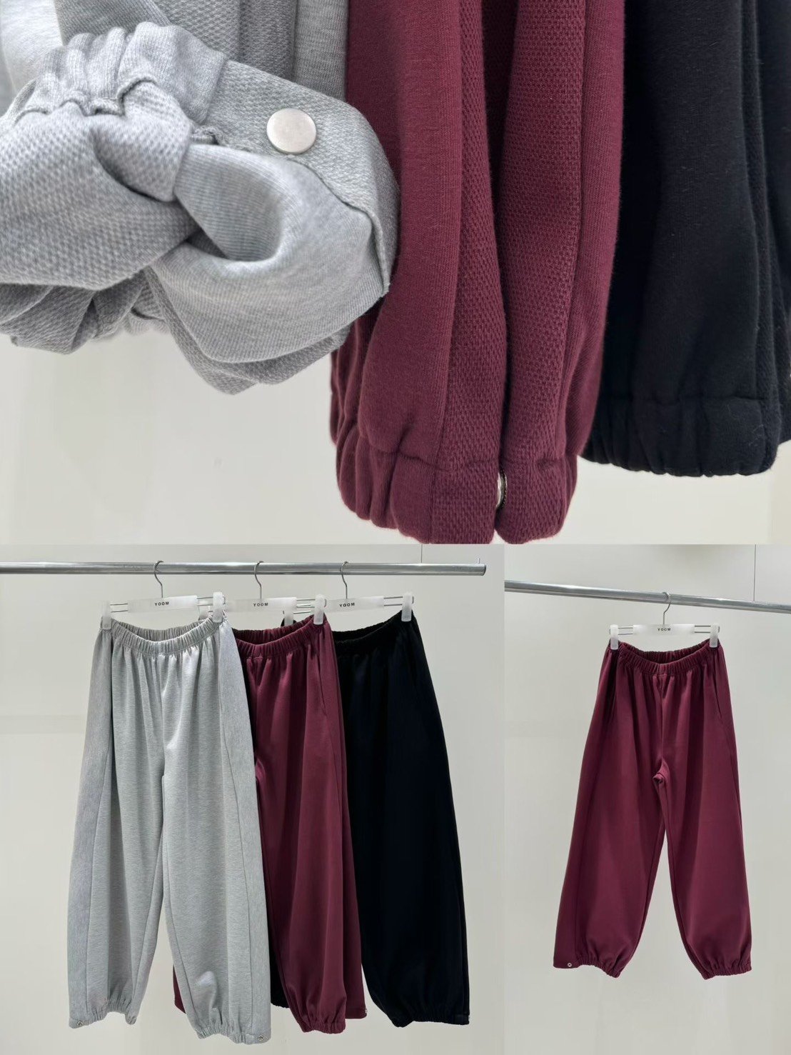 異材質下釦棉褲 26011503