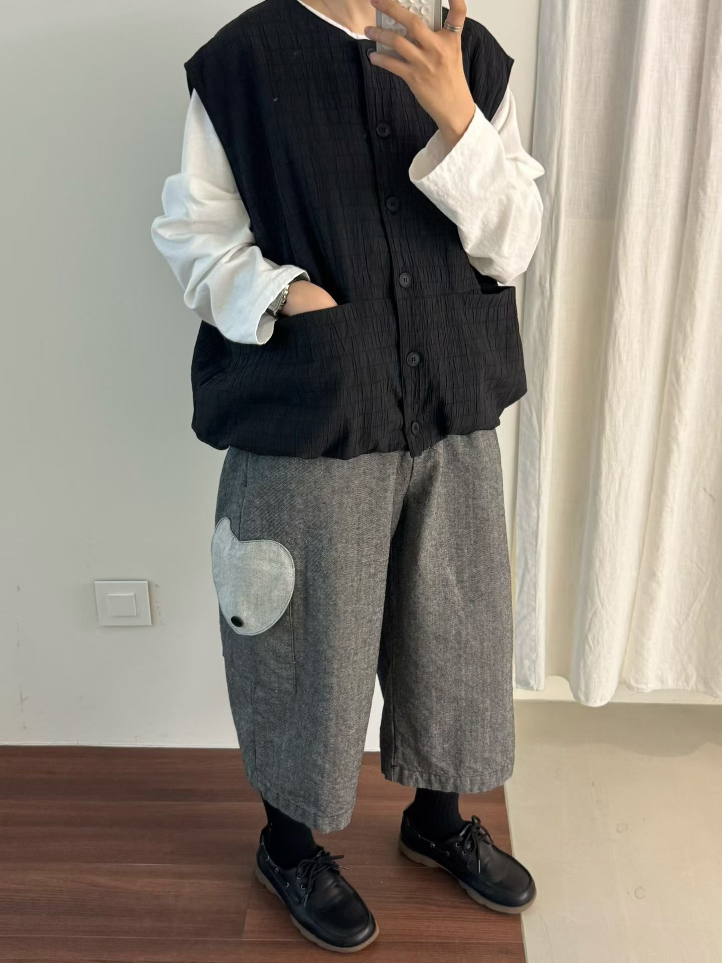 愛心口袋休閒褲 20603