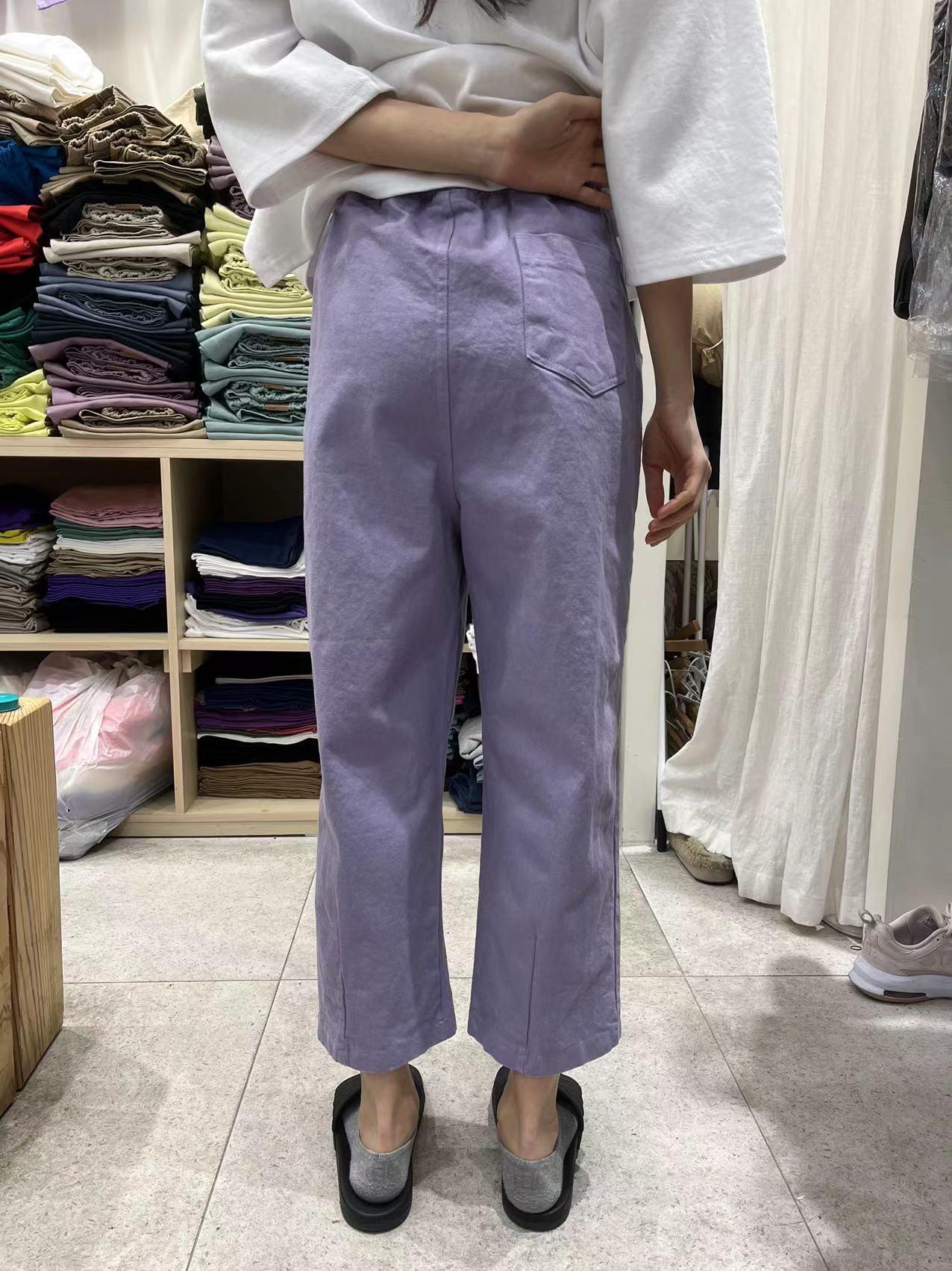 壓線直筒褲 o362