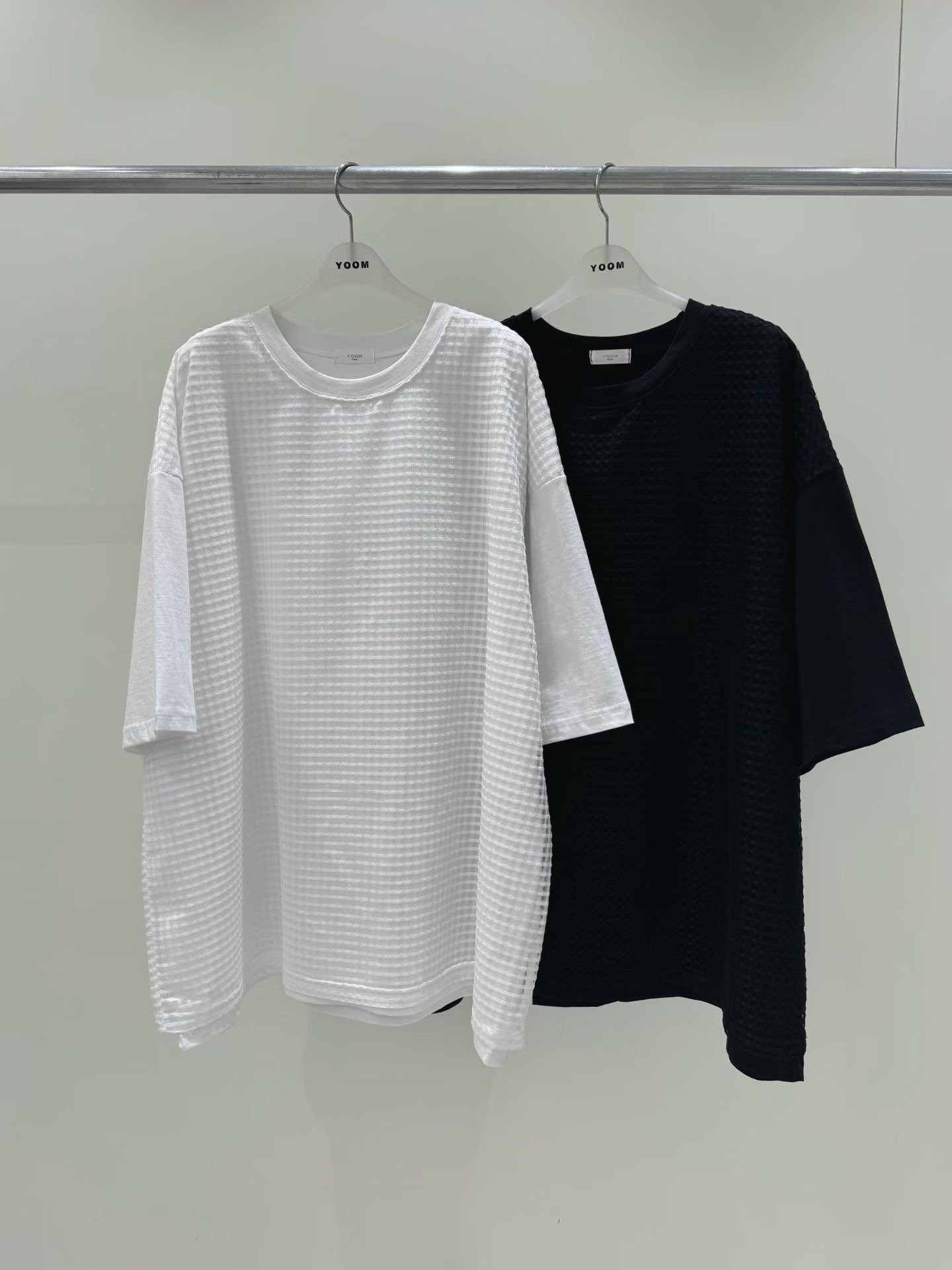 異材質餅乾格上衣 26040906