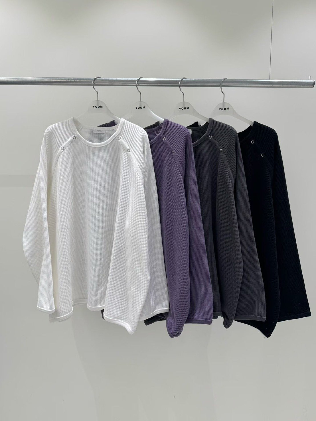 華夫格圓領上衣 26011508