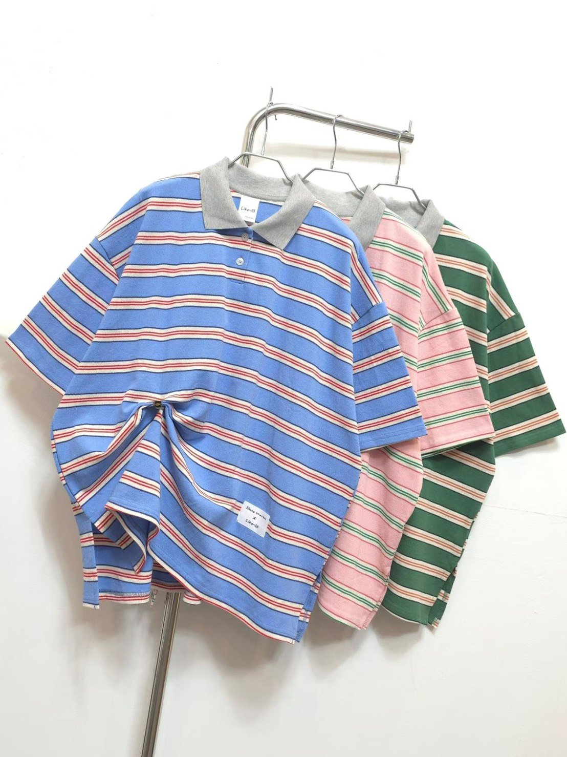 配色條紋踢 26032002