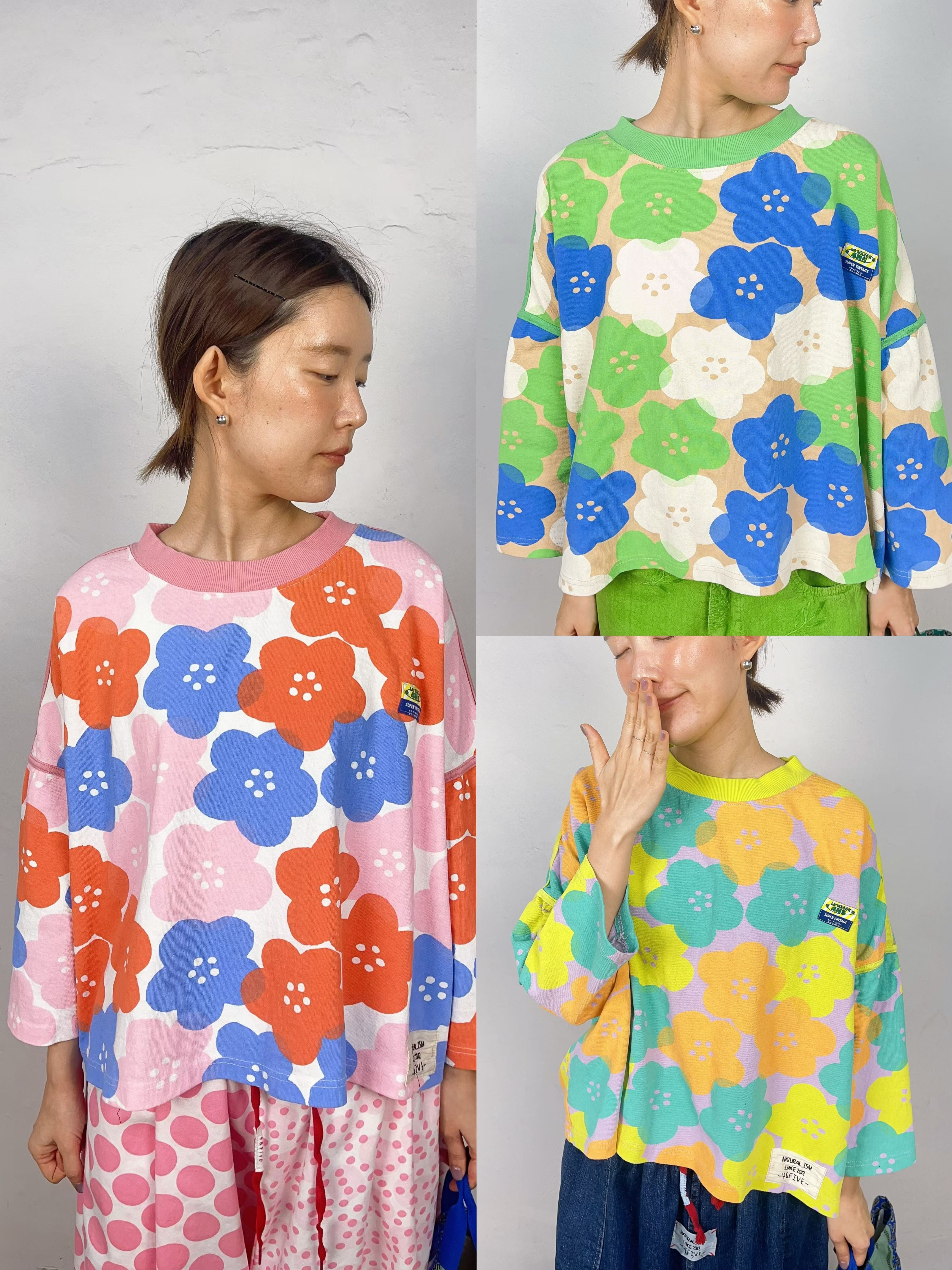 配色花朵上衣 2630611