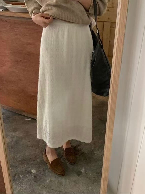 Quiet Mood・柔織針織長裙