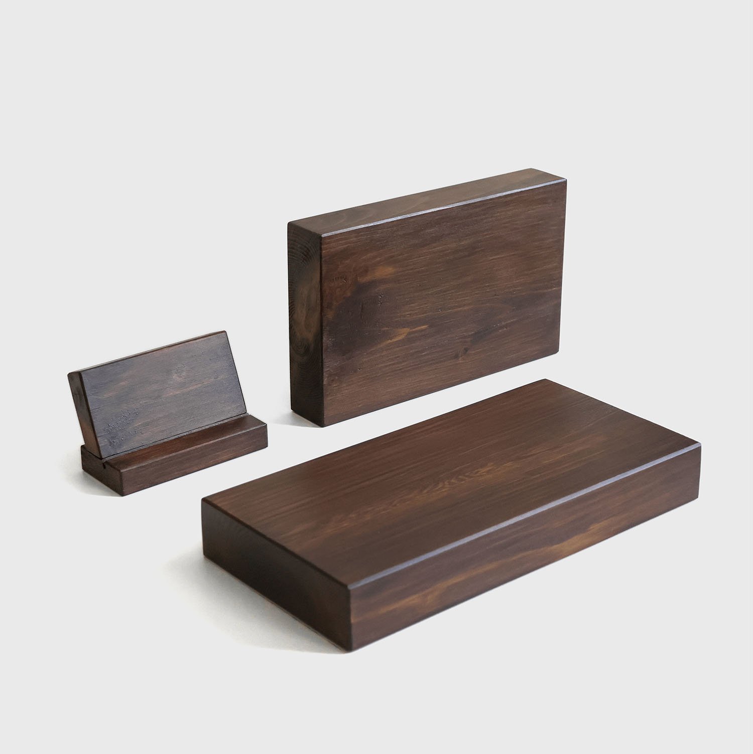 陳列座｜名片架 [胡桃木色]