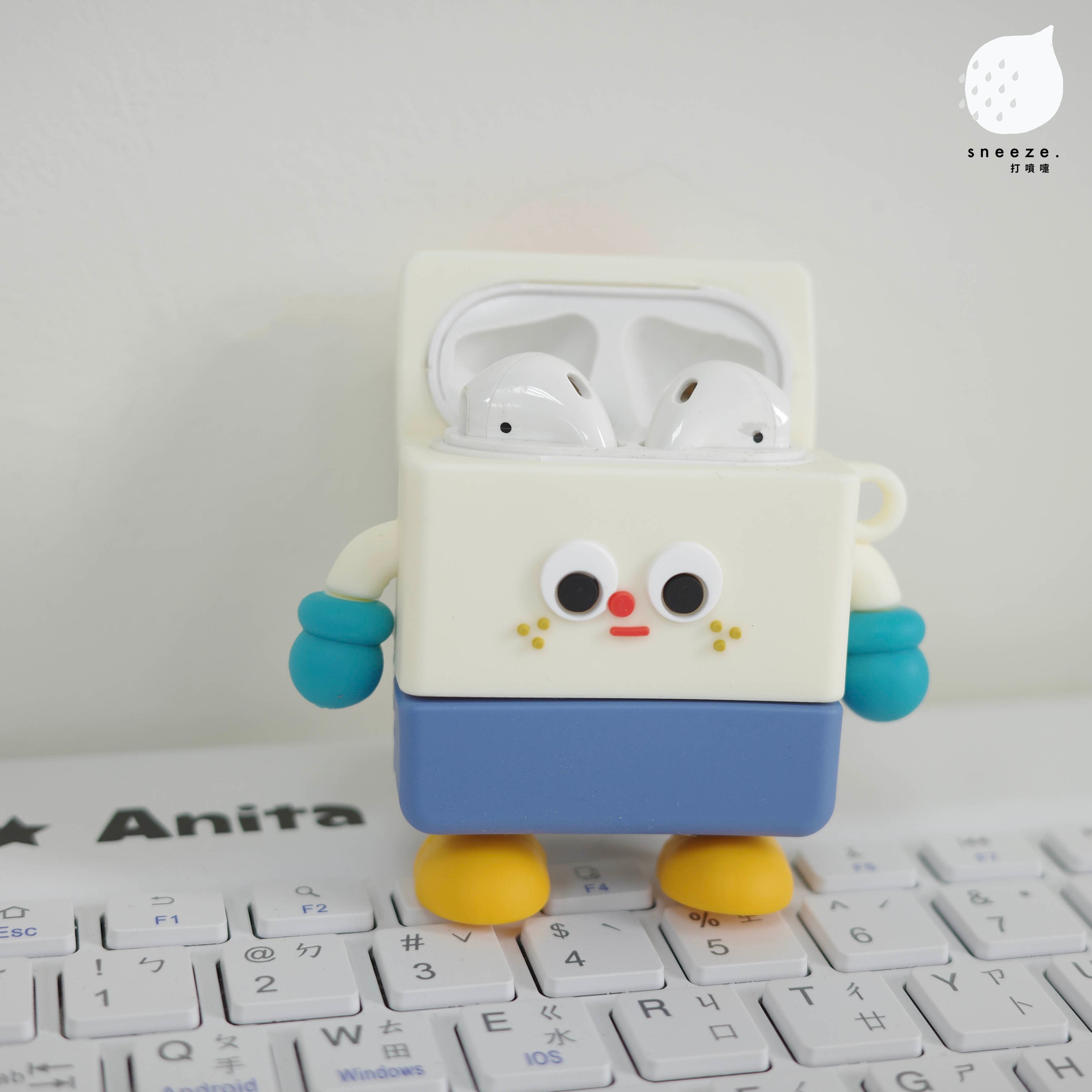 牛奶盒機器人AirPods保護套