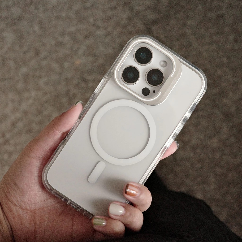 美式龐克風MagSafe鏡頭支架殼 贈送鏡頭貼一組