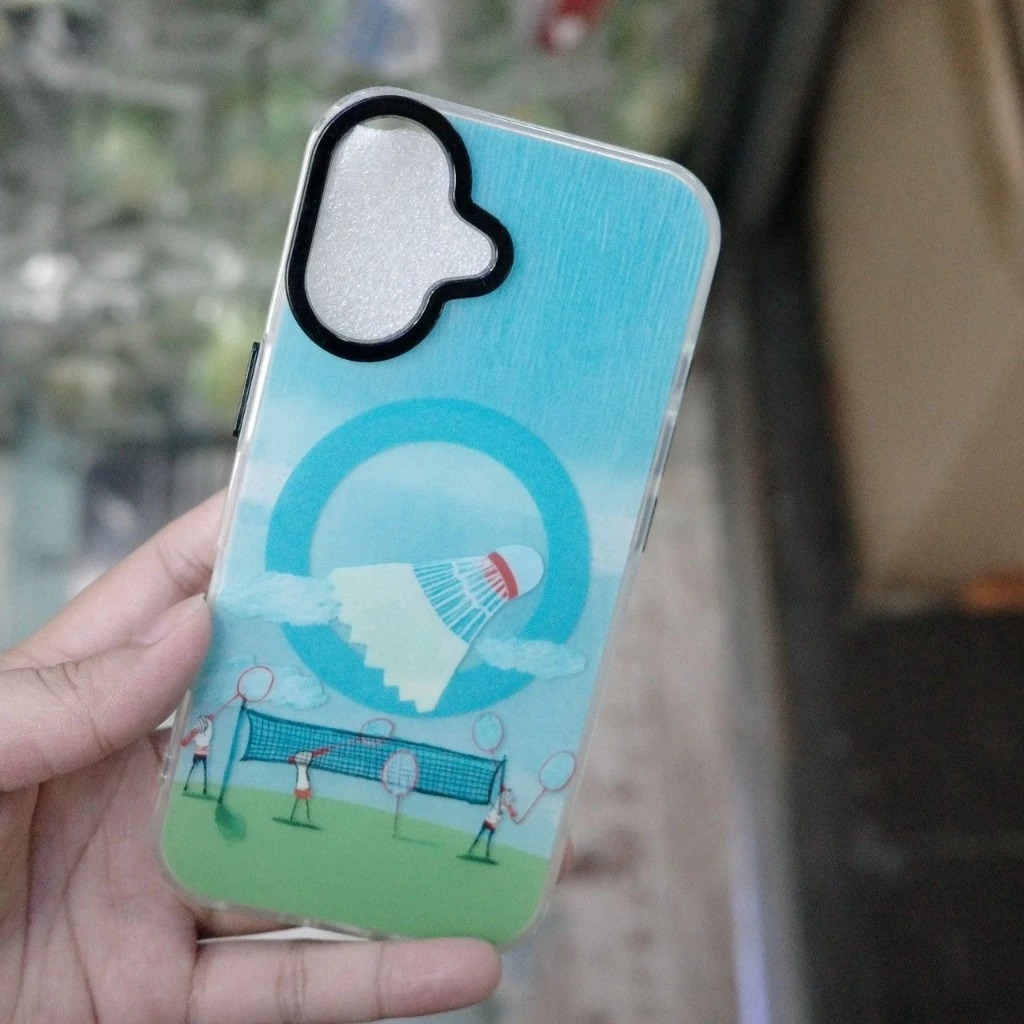 磁吸超大一顆羽毛球霧面殼