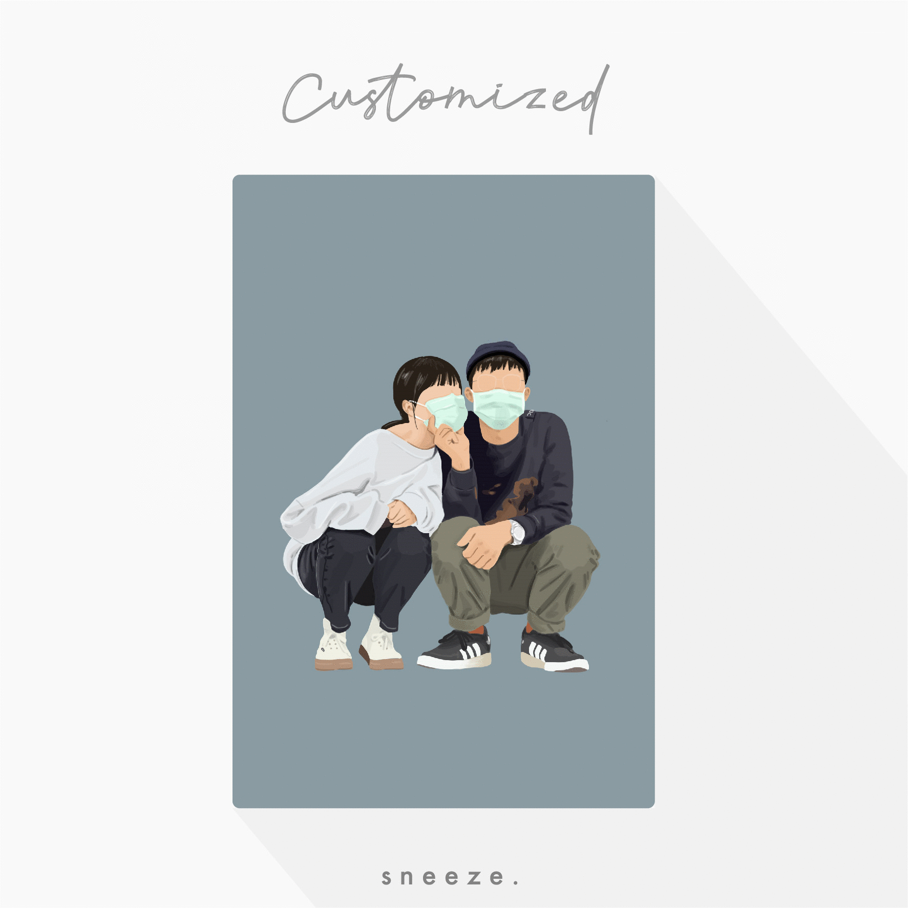 【買就送桌布】Ni學不來的人像無框畫