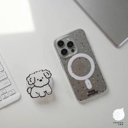 捲毛波波點狗MagSafe殼