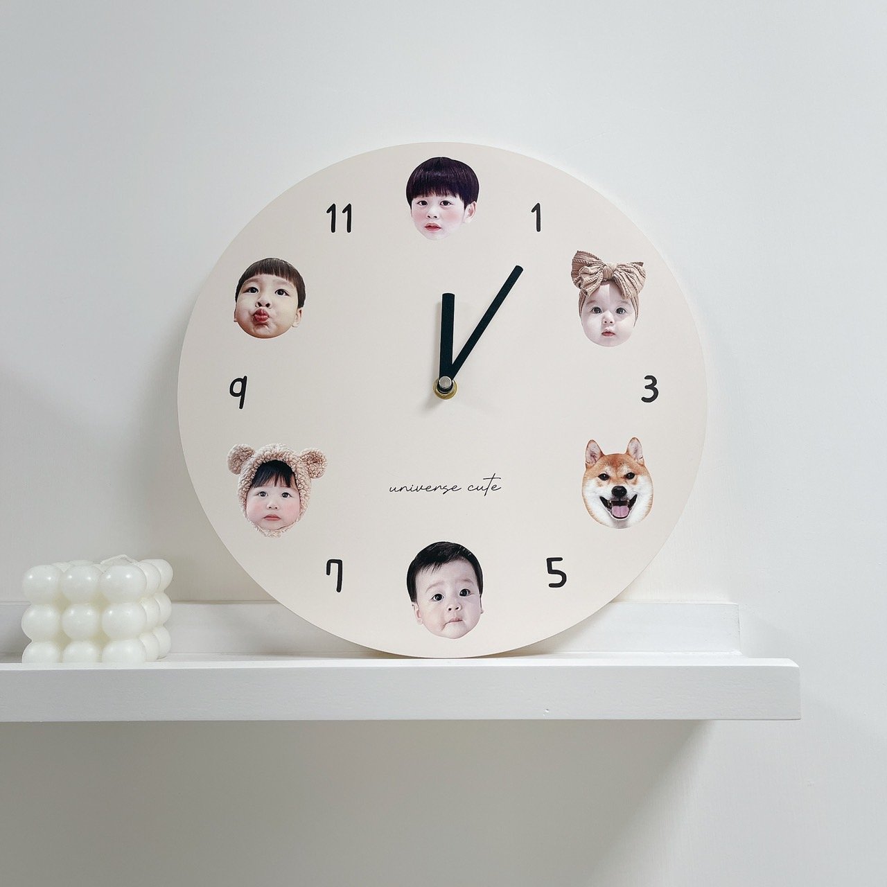 客製 ｜超萌時鐘 (可客製底色)
