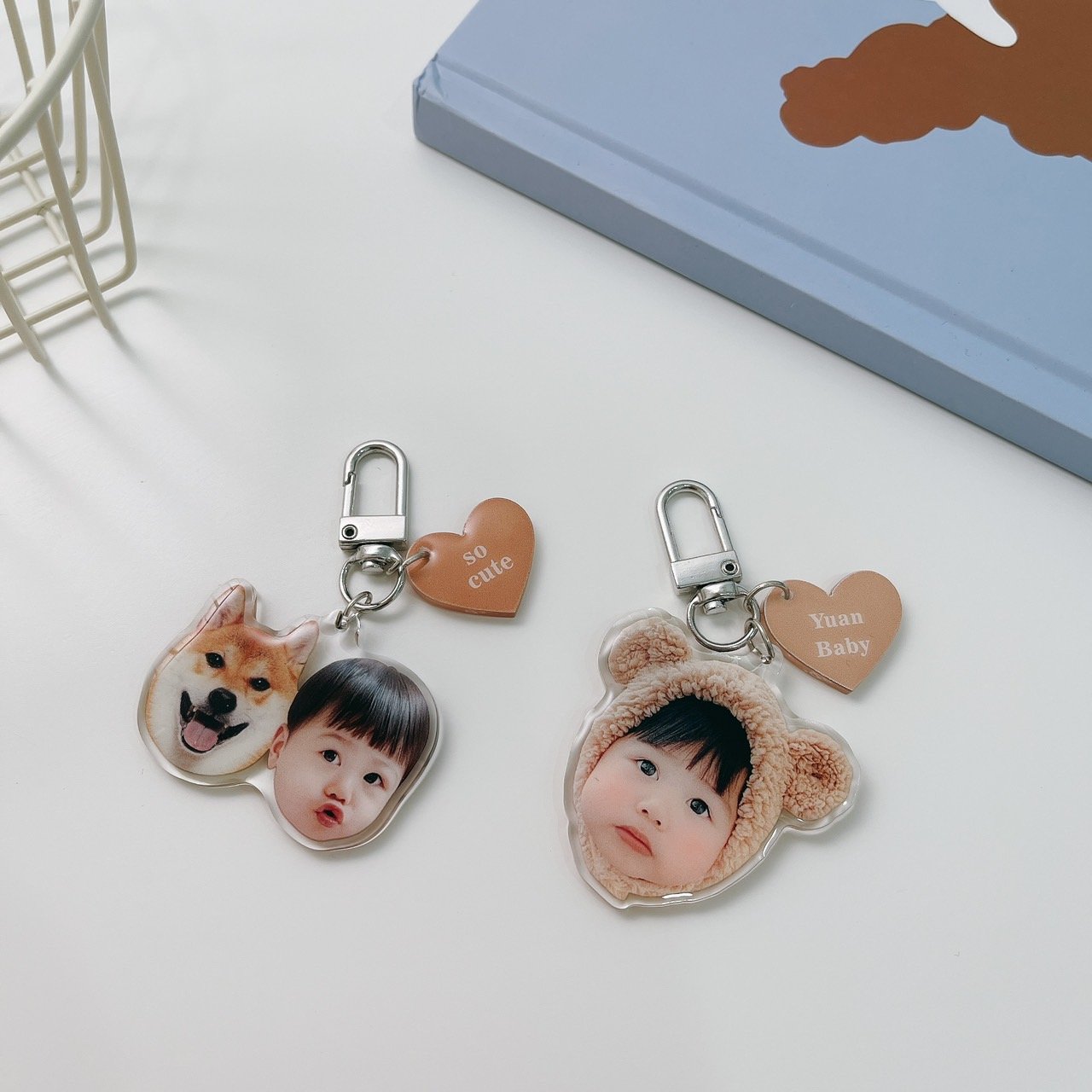 客製 ｜文字牌鑰匙圈 載具鑰匙圈 (雙面印刷)