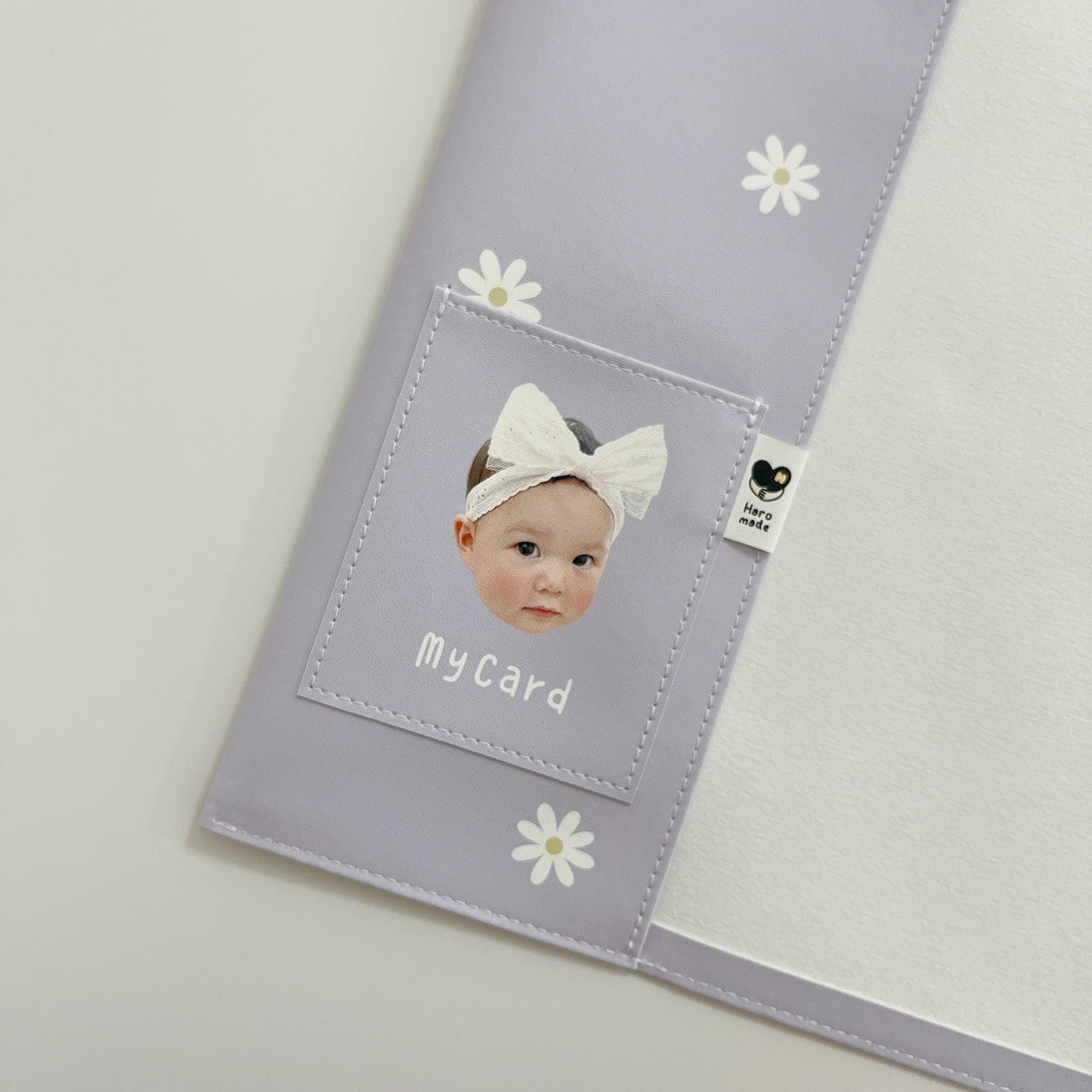 客製 ｜皮革寶寶手冊套 (小花款)