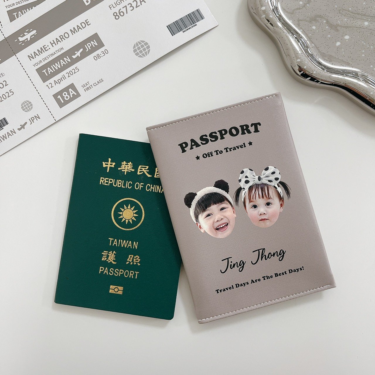 客製 ｜皮革護照夾 (美式風格款)