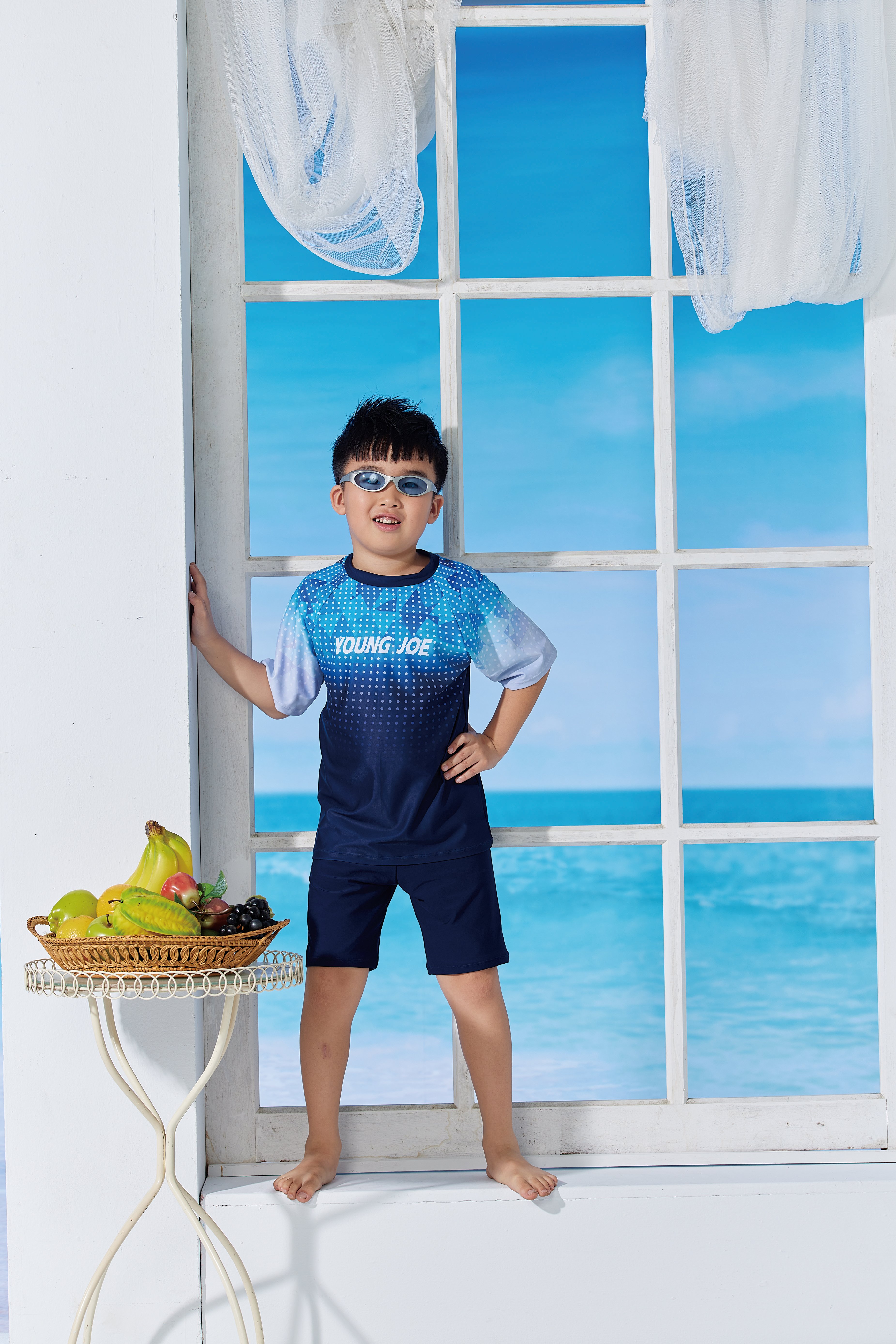 Young Joe 揚捷泳裝 小男漸層短袖泳裝