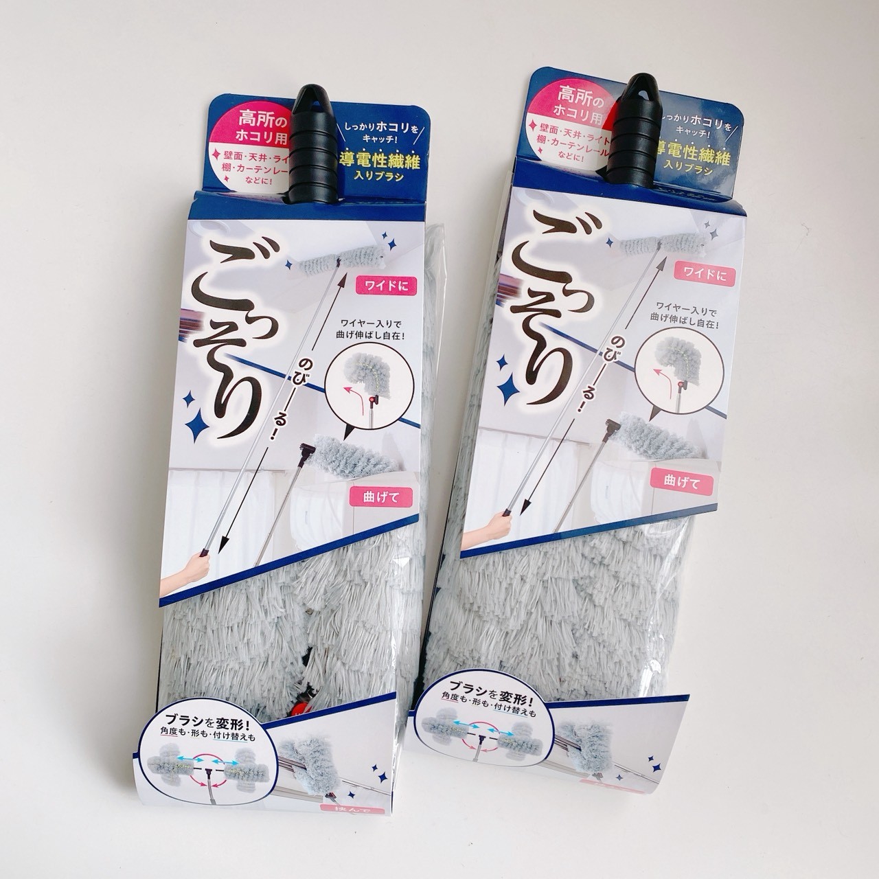 日本COGIT 高處專用導電纖維可彎式伸縮除塵刷★  #02981323