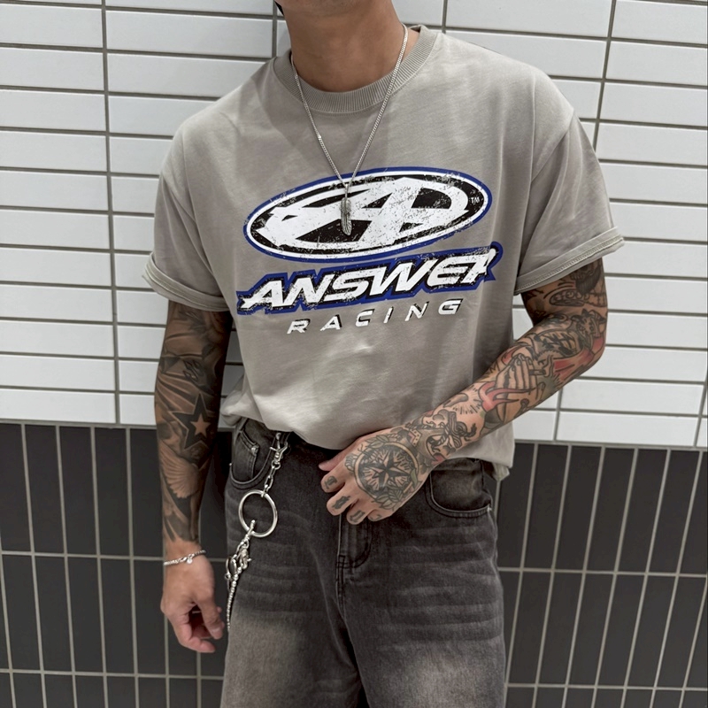 仿舊Answer Racing復古短TEE
