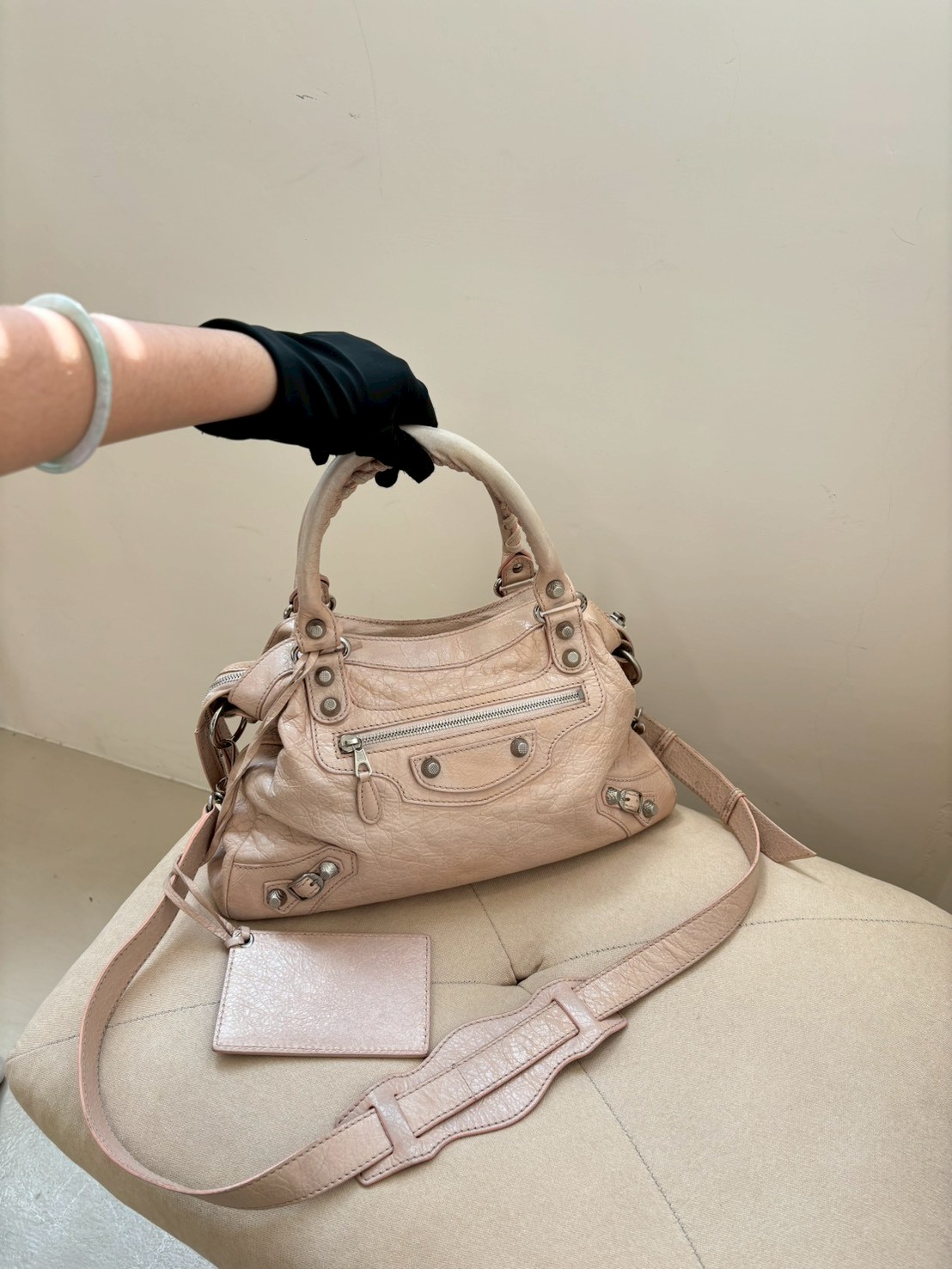 Balenciaga 機車包/寶寶粉