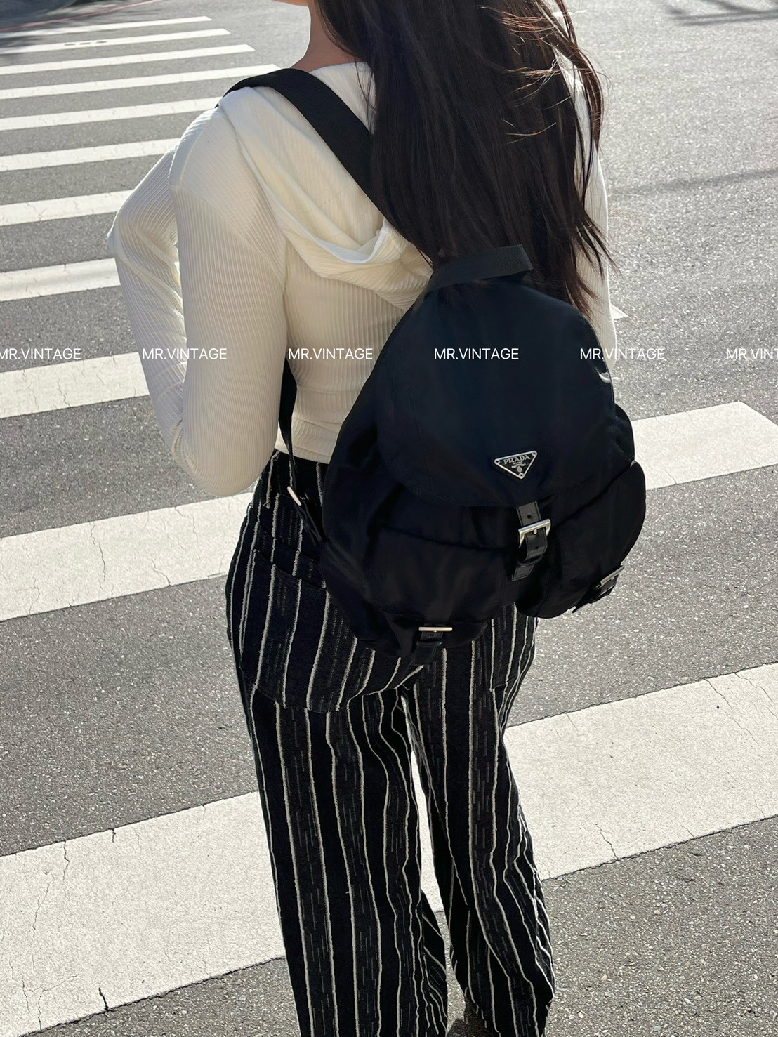 Prada降落傘尼龍後背包(小號)