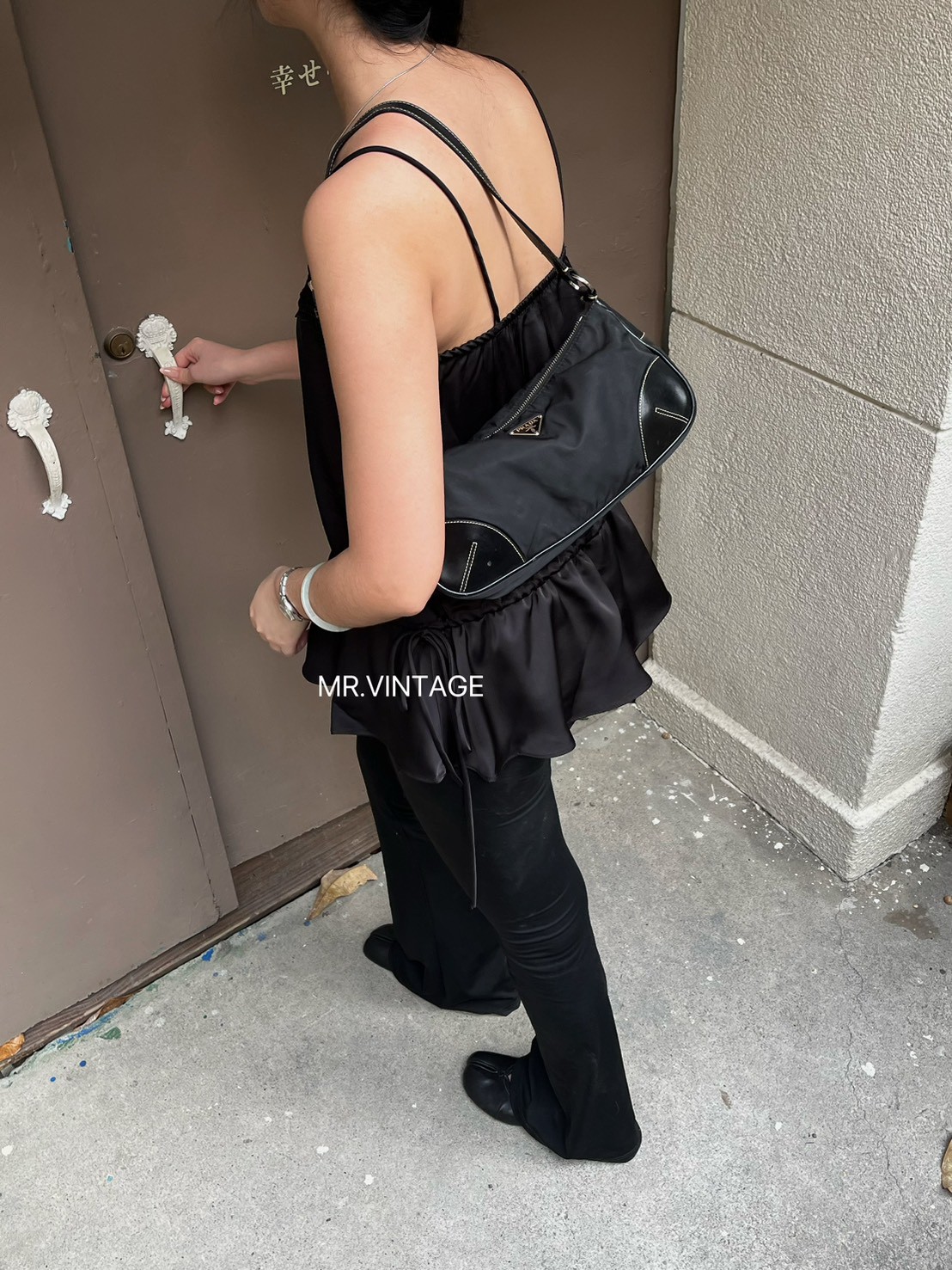 Prada尼龍肩背包